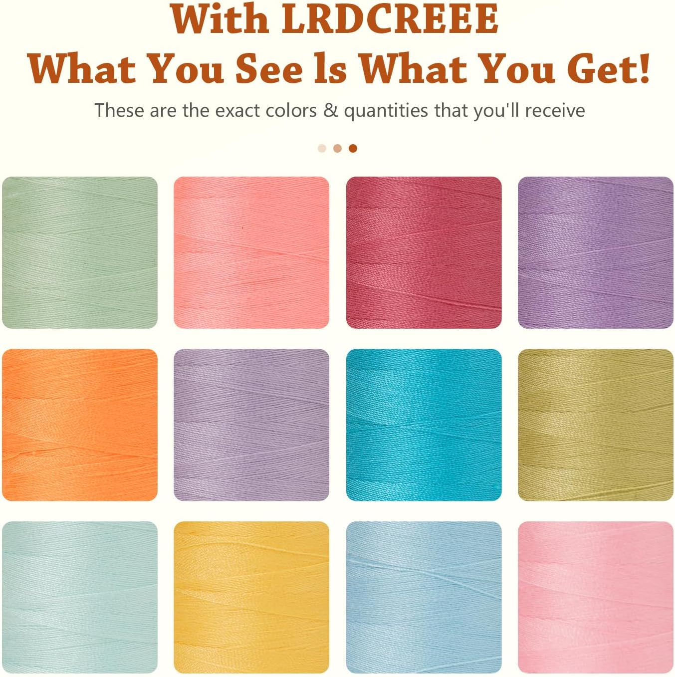 12PCS Sewing Thread Kit 30wt Spools,12 Colors,Assorted Colors Each 800 Yards of Polyester Threads for Sewing Hand and Machine,Stitching, Quilting, Serger (ZH-12PCSYMZBZQ)