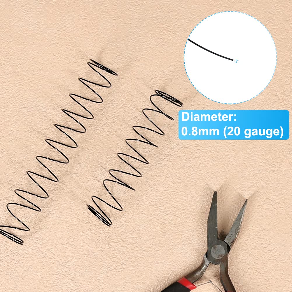 Tenn Well 20 Gauge Aluminum Wire, 328 Feet Soft Craft Wire for Jewelry Making, Beading, Sculpting, Bonsai Training, Crafting (Black)