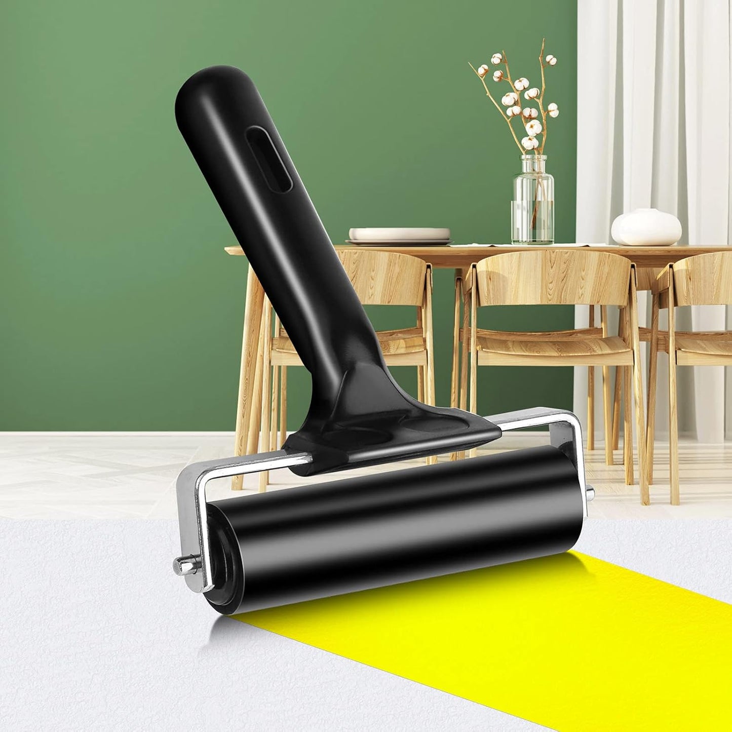 2.2 Inch Rubber Roller Tool, Rubber Brayer Roller for Printmaking by HRLORKC