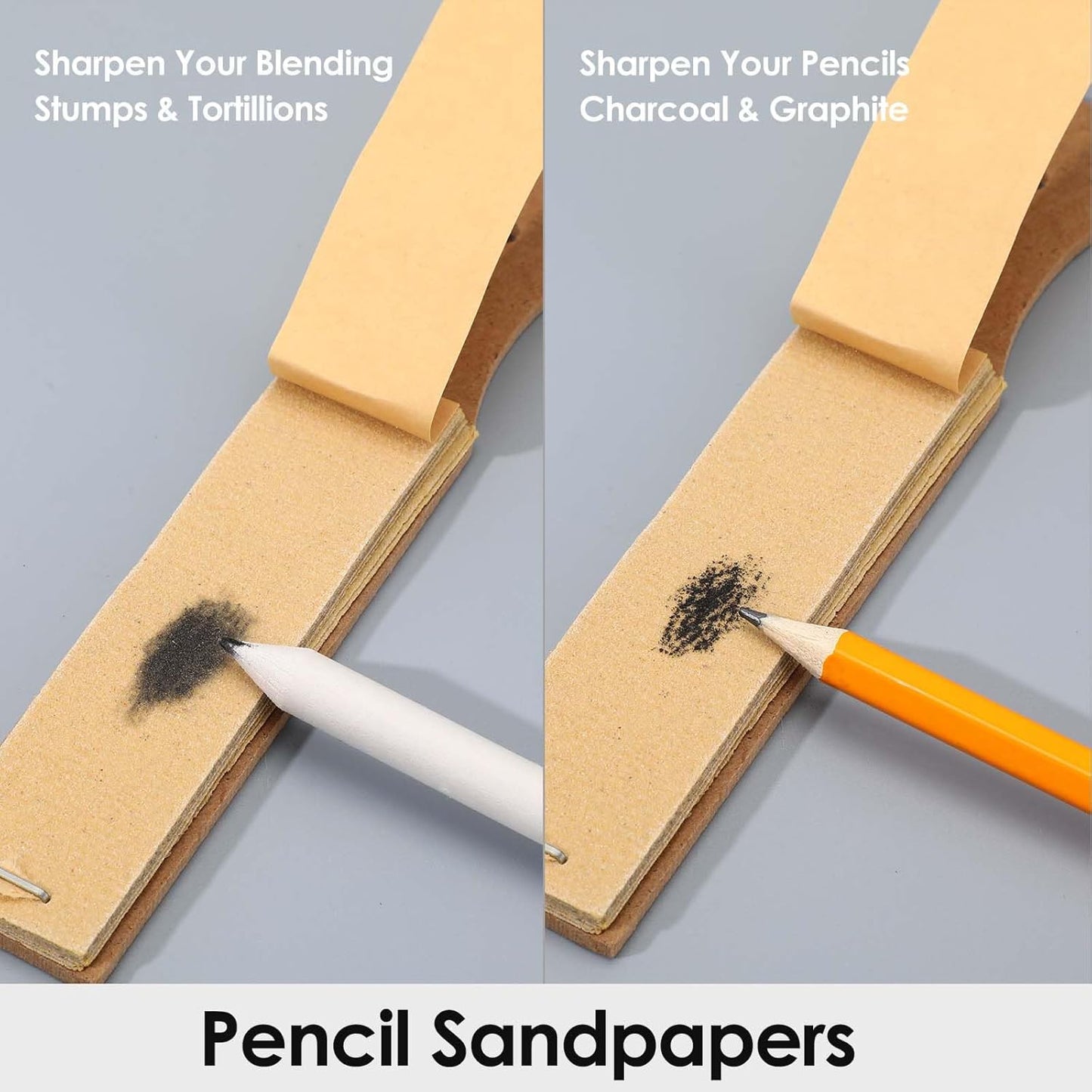 43 Pcs Blending Stumps for Drawing Tortillions Blending Sticks Paper Art Blenders Sketch Drawing Tools with Wipe Scrapers Rub Sponge Kneaded Eraser for Charcoal Sketching Shading