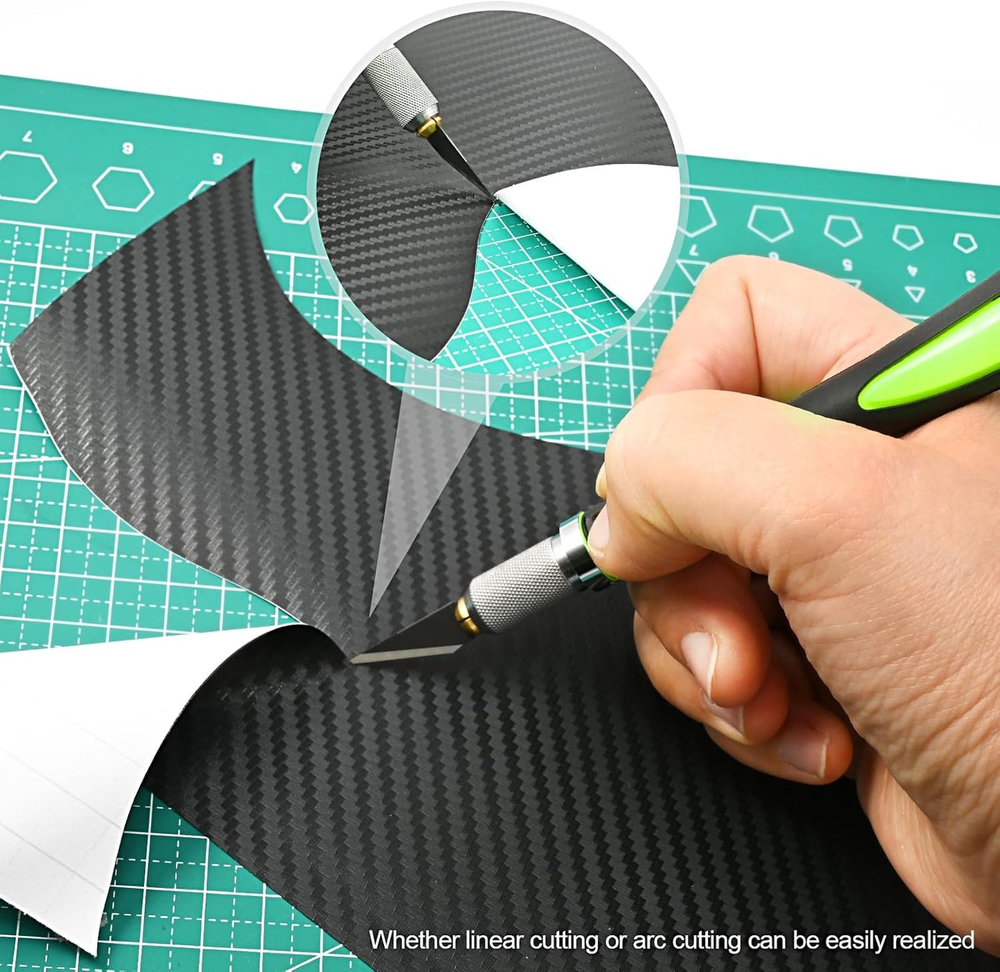 EHDIS Precision Hobby Knife Set Utility Craft Knife Kit with 10PCS Blades for Art, Working-Stencil, Scoring, Scrapbooking, Architecture Modeling, Crafting (Green)