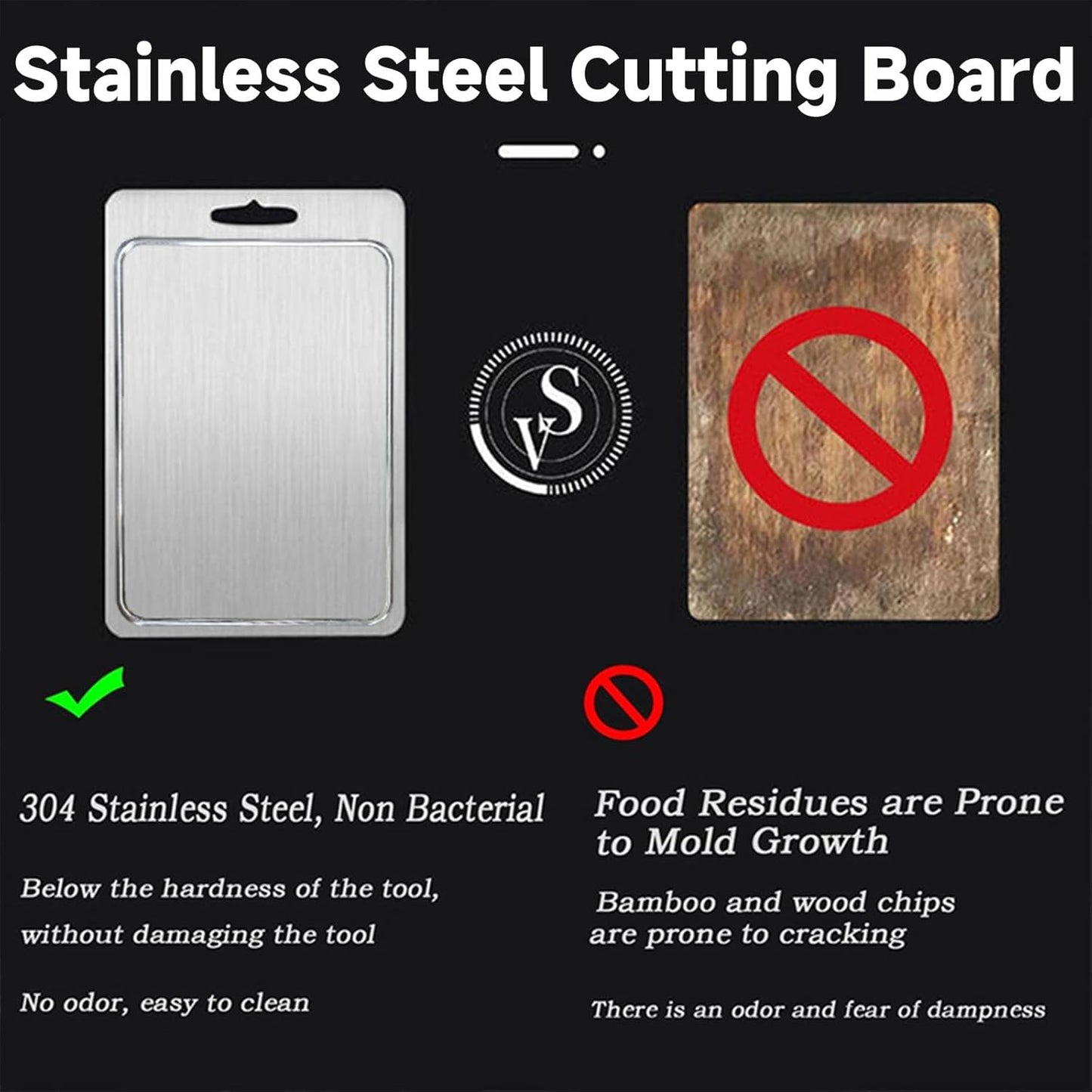 2025 New 100% Pure Titanium Cutting Board with Grooves, Double Sided Chopping Board, Meat, Fruit and Vegetable Cutting Board, Dishwasher Safe (11 * 15 IN)