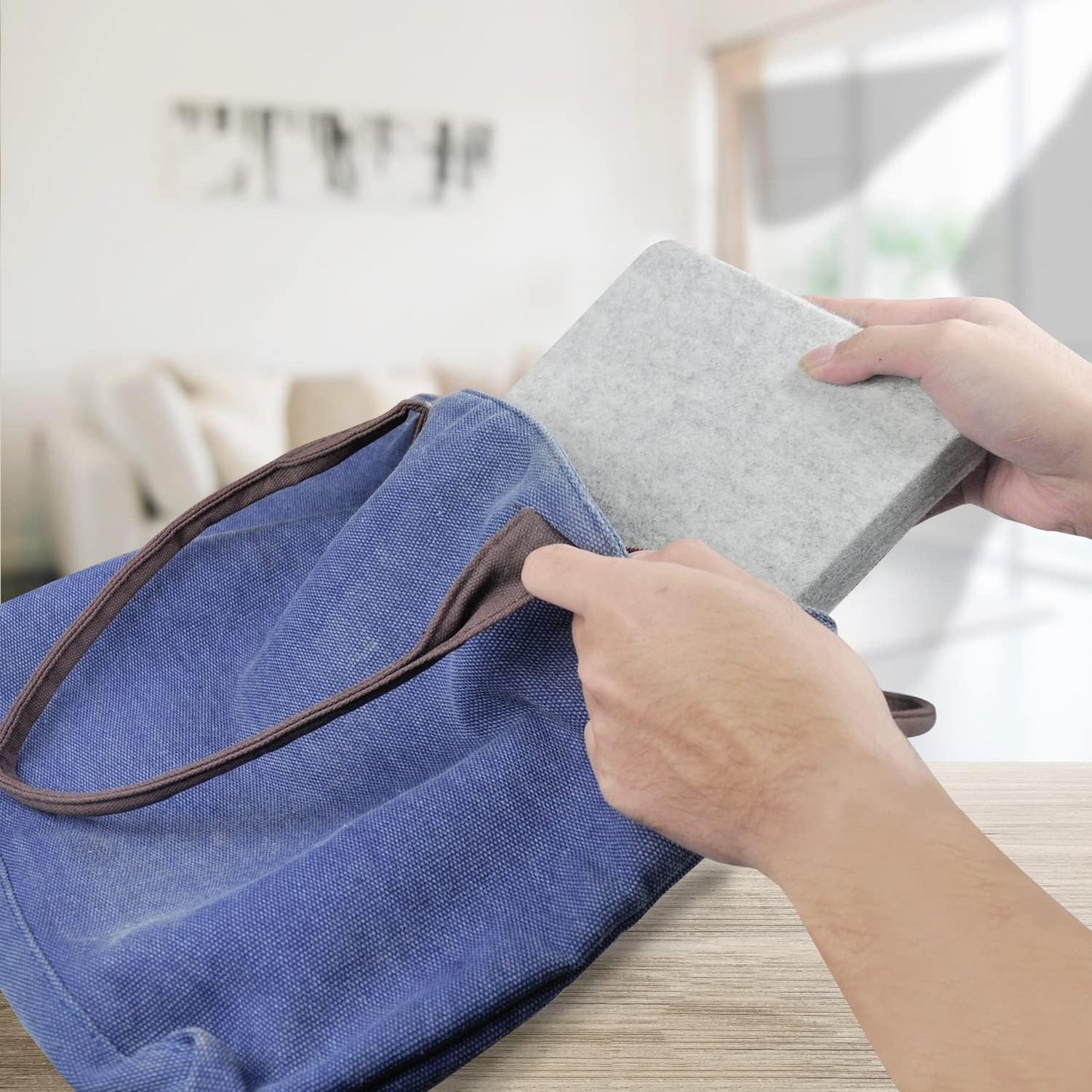 FCENDS Needle Felting Pad, 8x10x1 inch Needle Felt Mat, 100% Natural Wool, Thick and Firm Felt Base for Precision Felting (10"x8")