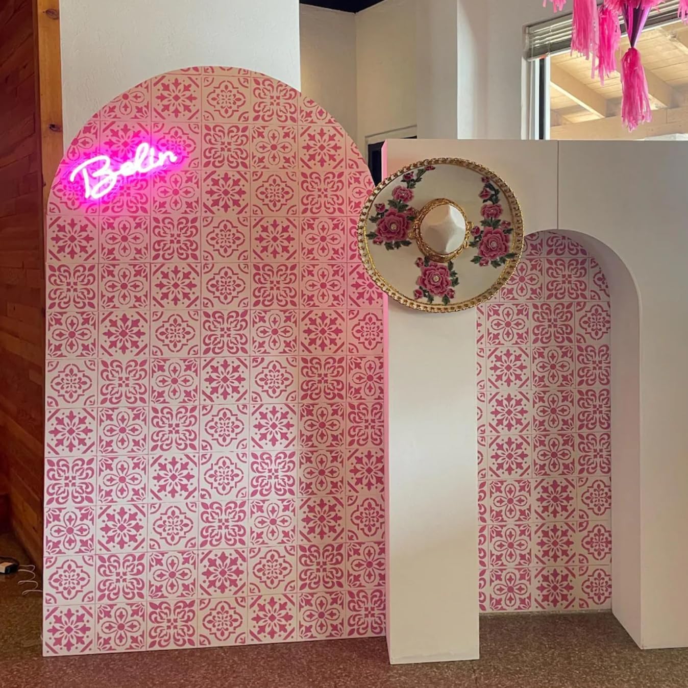 Reusable Tile Stencil 12inch Wall Stencils for Painting Large Pattern Drawing Templates for Wall Floor Home Decors