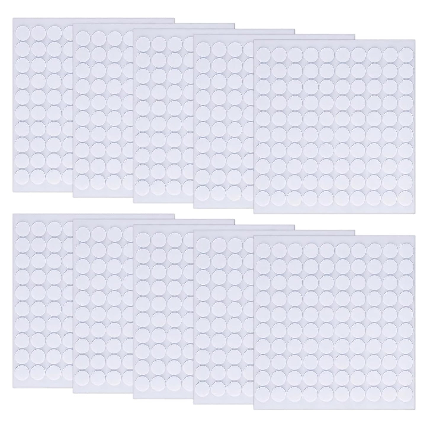 1000Pcs Double Sided Sticky Dots,Glue Dots Double Sided Removable,0.39 * 0.03in /0.39 * 0.08in Suitable for Crafts,Card Making,Marking Candles,Scrapbooking,Posters and DIY Projects