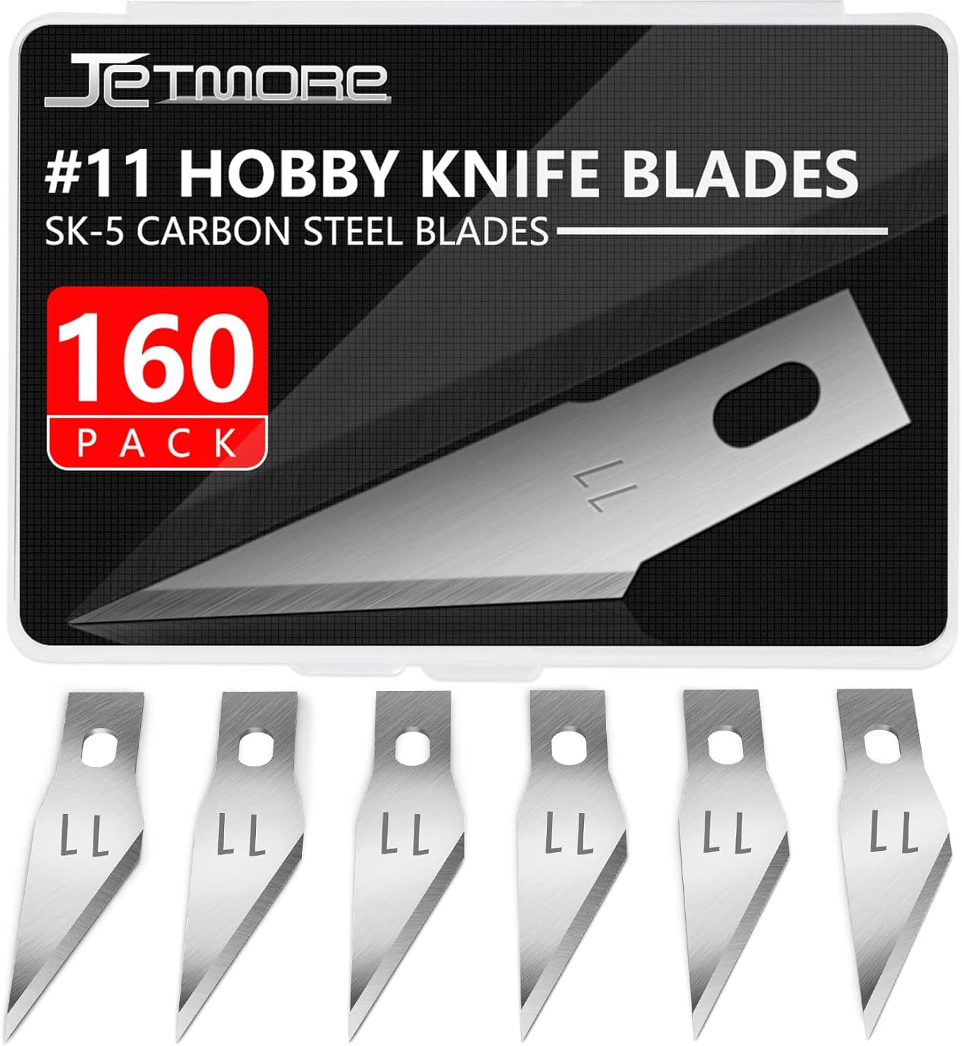 160 Pack Exacto Knife Blades 11, Craft Replacement Blades for Art, Scrapbooking, Cutting, Carving