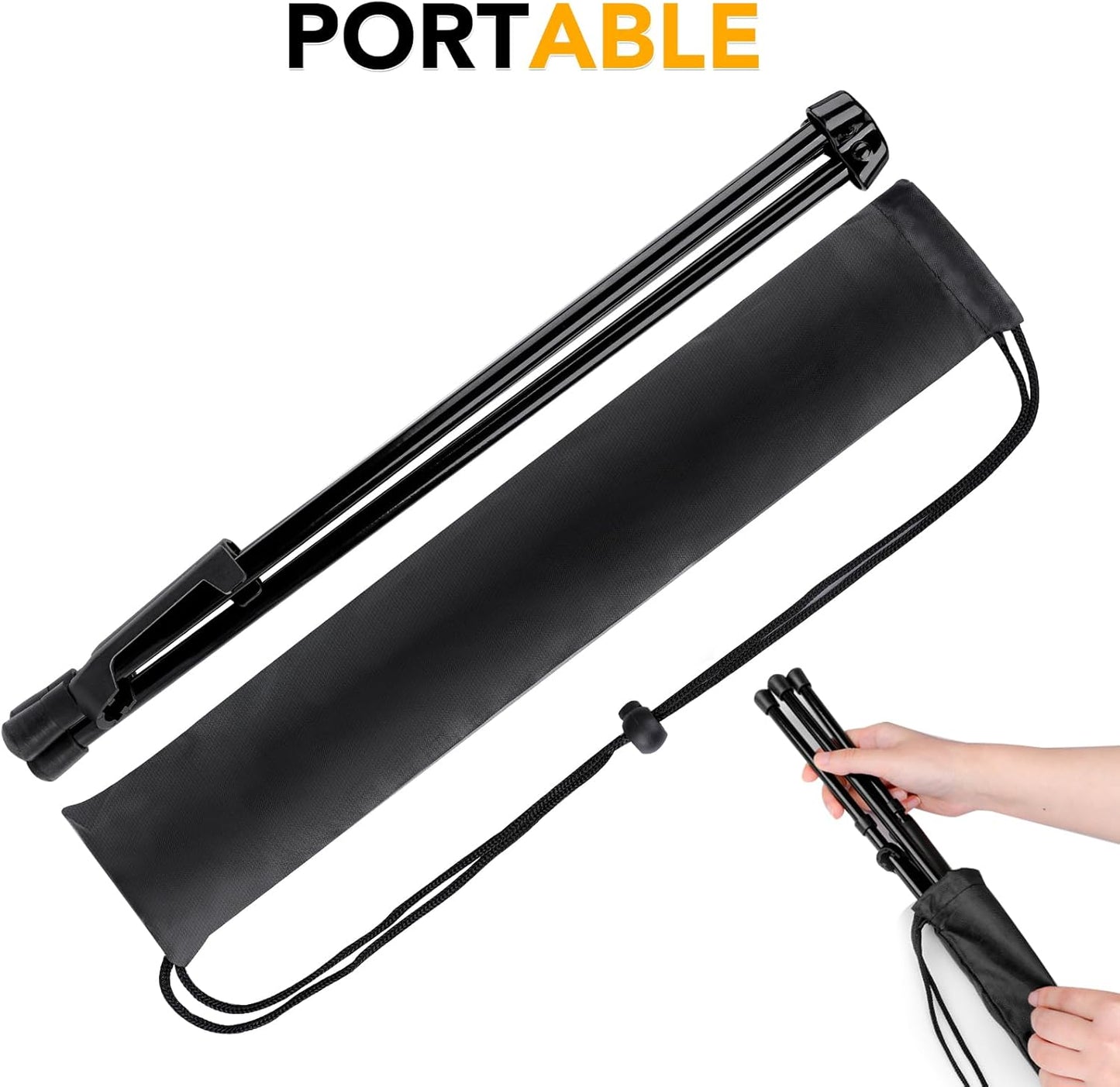 AROIC 6 pack 14'' Tabletop Easels, Black Steel Table Top Easels for Display, Adjustable Portable Table Top Easel for Paintings, Signs, Posters,Frame Pictures(with 6 Bags)