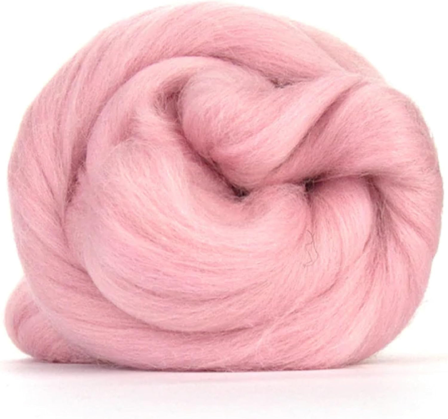 Revolution Fibers Merino Wool Combed Top | 1 lb Premium Wool Roving | 22 Micron, Best Merino Wool for Spinning, Tapestry, Needle Felting, Big Yarn Roving and Wall Hangings (Candy Floss Pink)