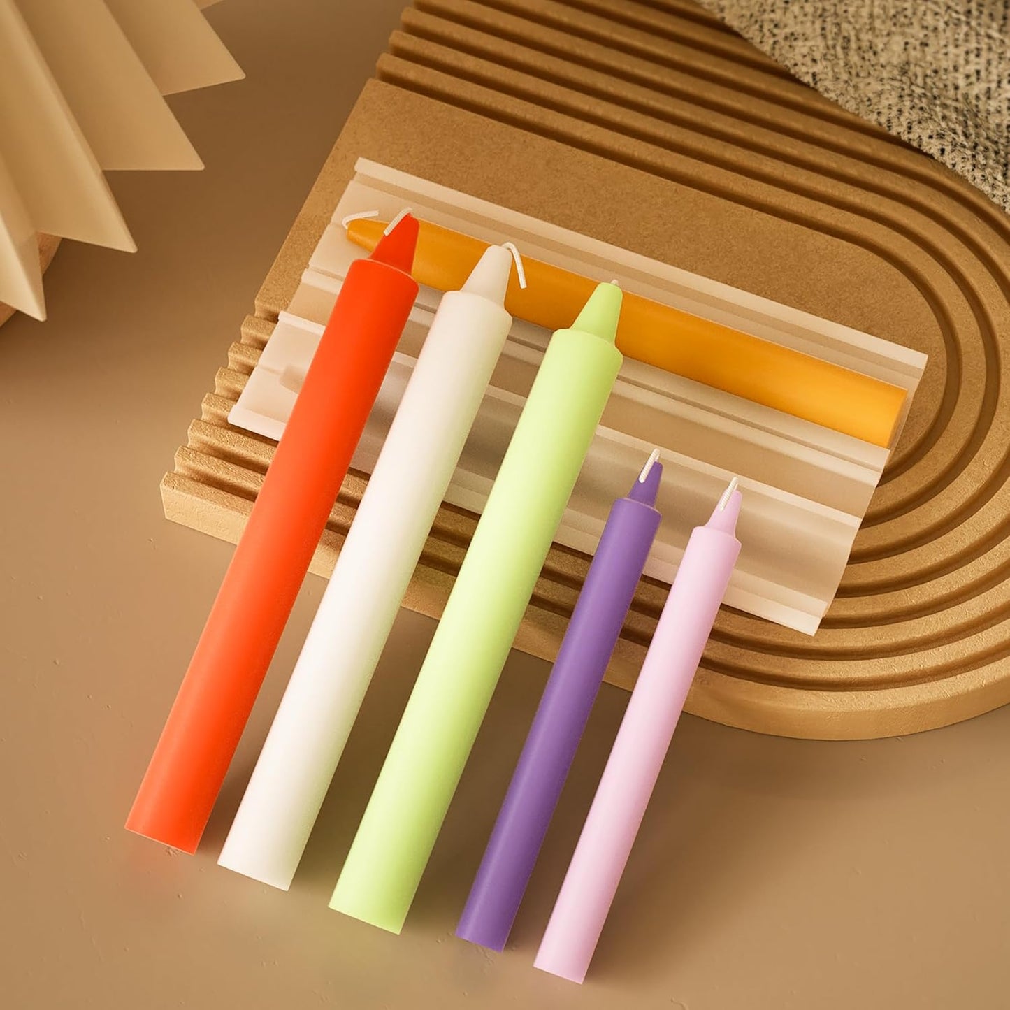 2 Pack Stick Pillar Candle Mold - Resin Casting Molds Resin Making Molds Silicone Mold for Candle