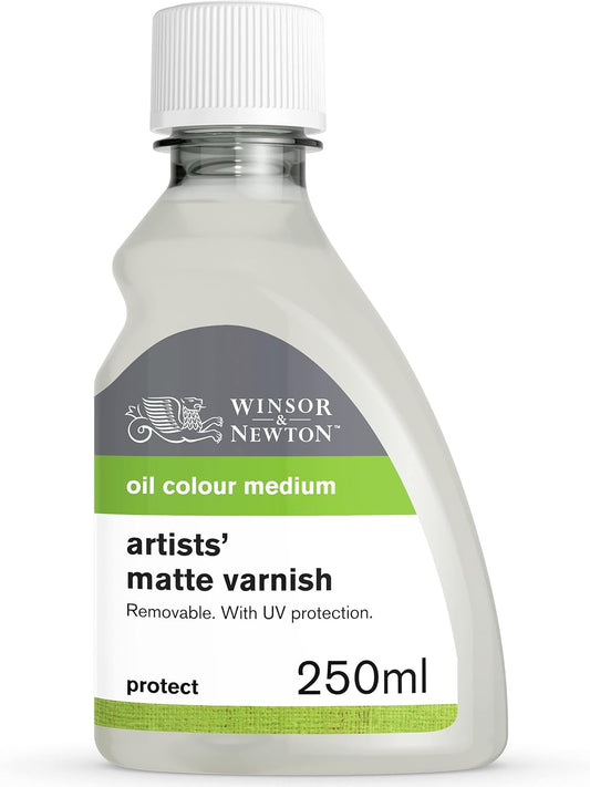 Winsor & Newton Professional Artists' Matt Varnish, 250ml (8.4-oz) Bottle