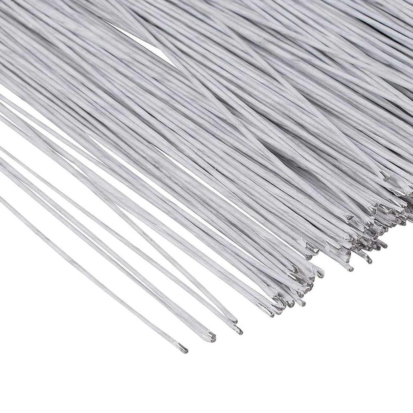 Juvale 600-Pack White 18 Gauge Floral Wire Stems - 16 in Length - Pre-Cut & Bendable Craft Wire - for DIY Artificial Flower Arrangements