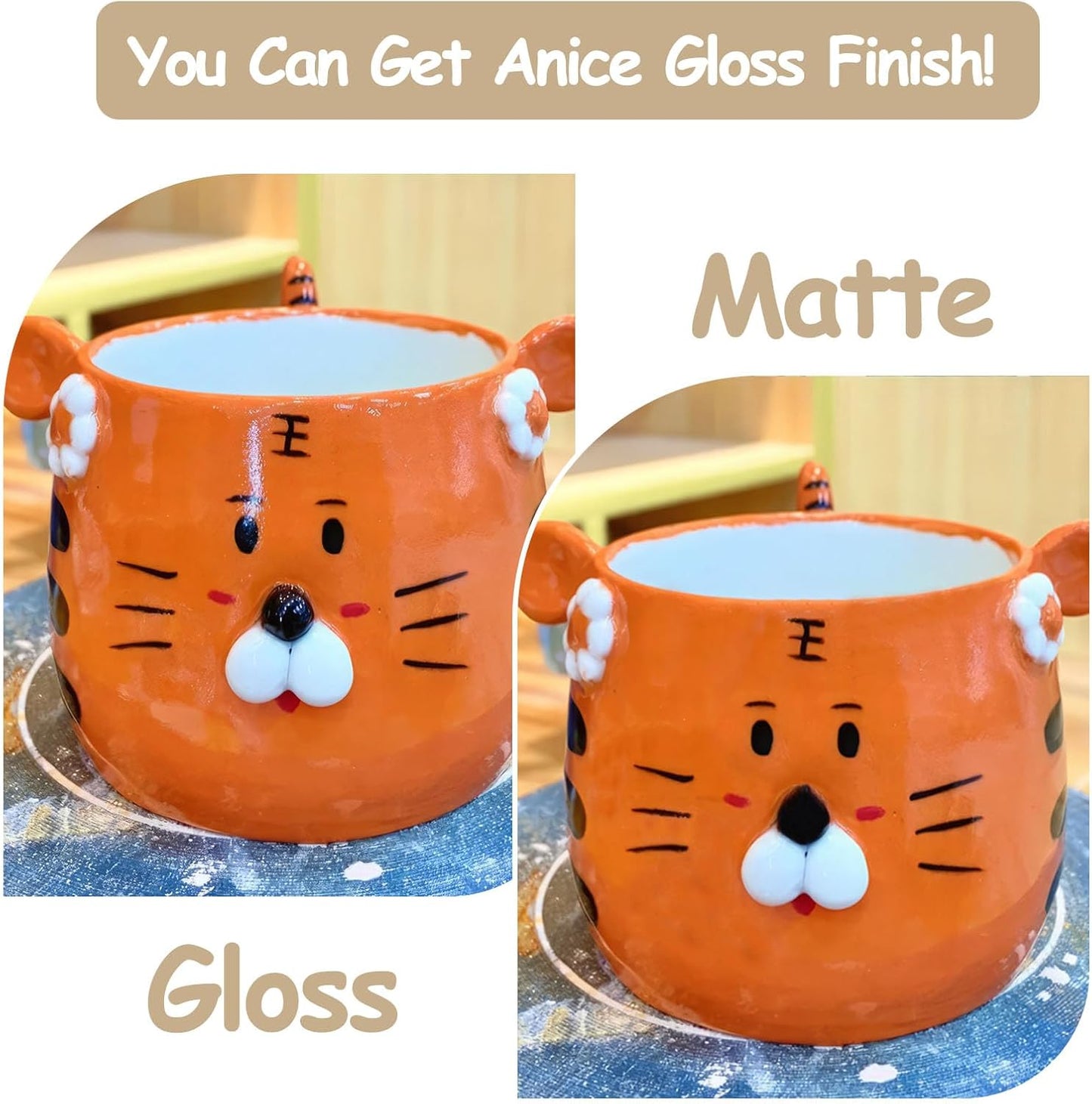 200ml Air Dry Clay Glaze, Clear Clay Varnish for Air Dry Clay Pottery, Waterproof and Scratch Resistant, Design for Air Dry Clay (Matte Varnish), 200ml/Matte