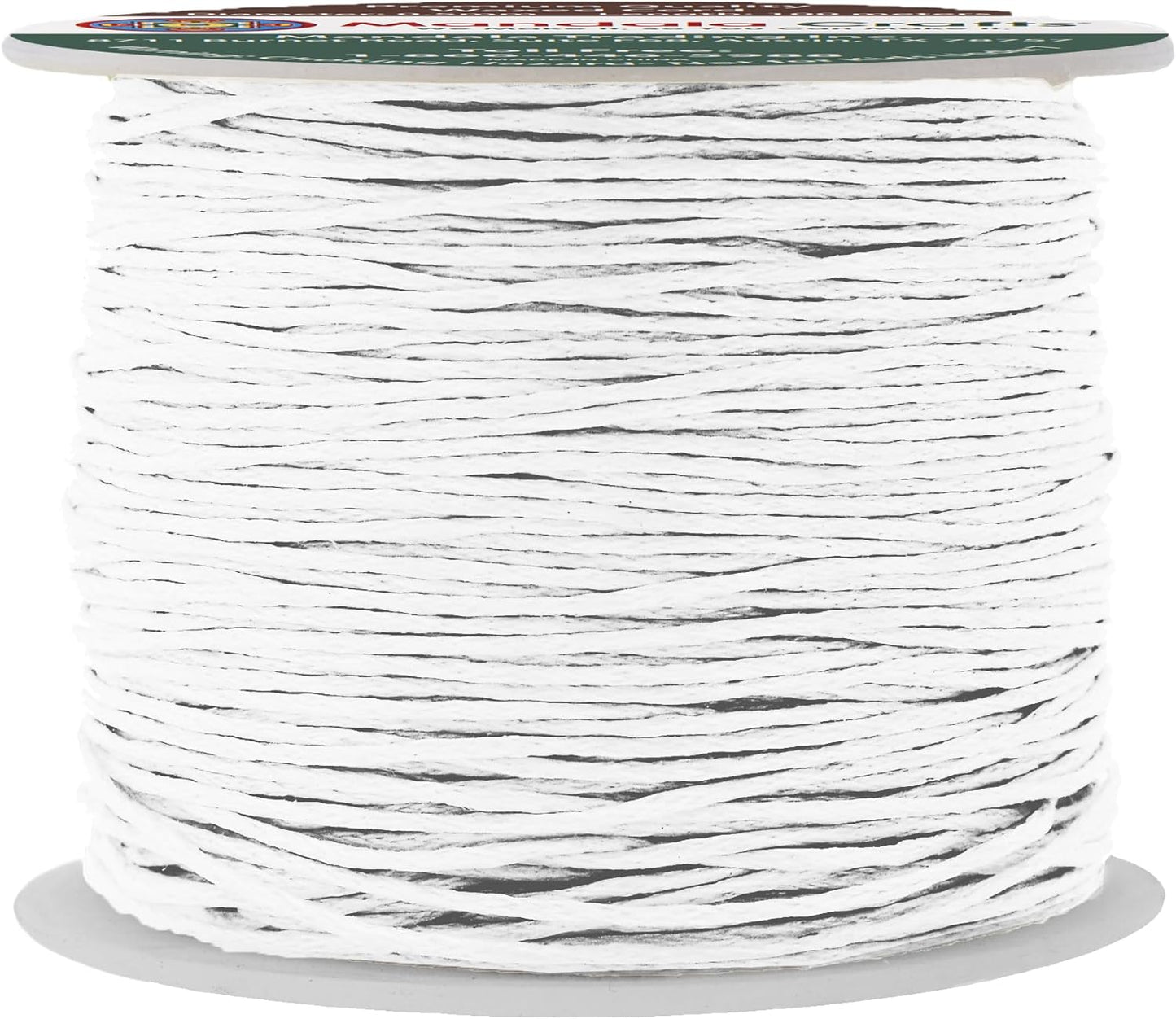 Mandala Crafts 0.5mm 109 Yards White Cotton Waxed Cord for Jewelry Making Bracelet Cord Waxed String - Beading String Thread Jewelry Cords for Necklaces String