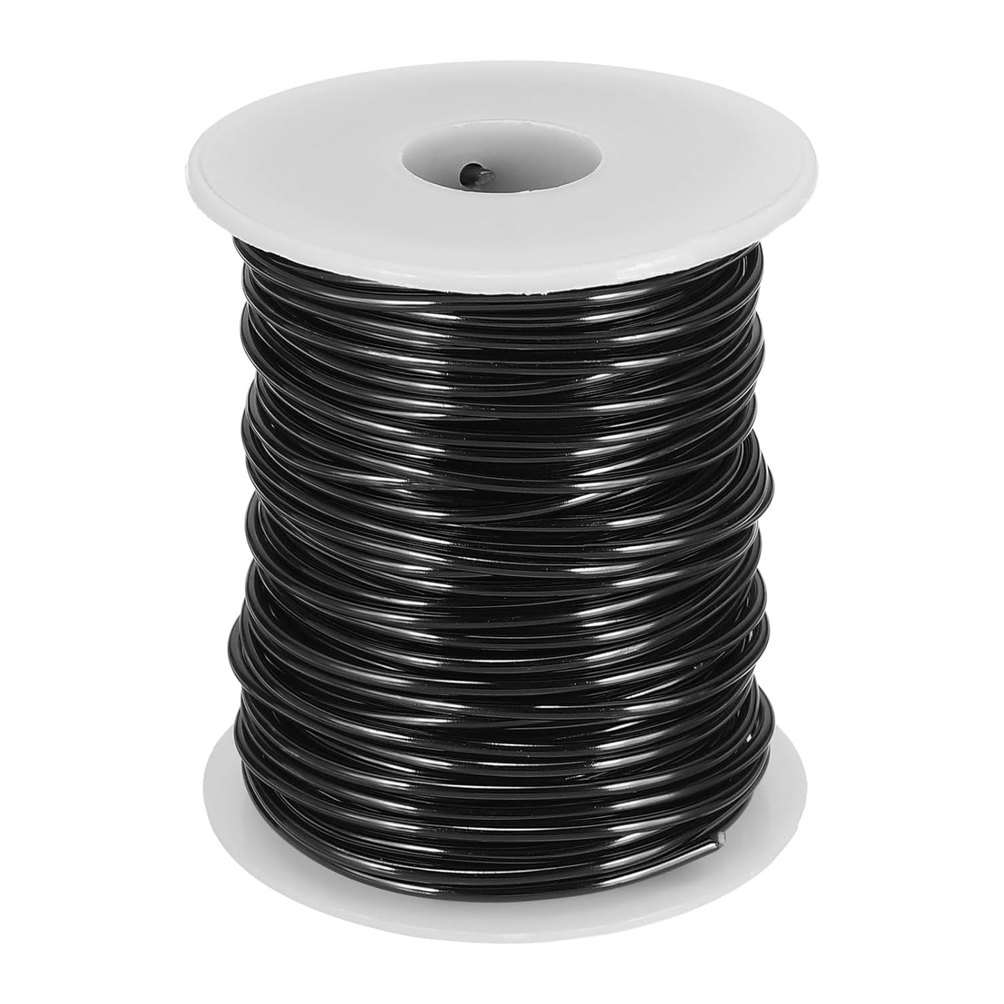 uxcell 12 Gauge / 2mm Anodized Aluminum Wire for Jewelry Craft Making, 102 Feet Bendable Flexible Wire for DIY Home Decor Gardening Sculpture, Black