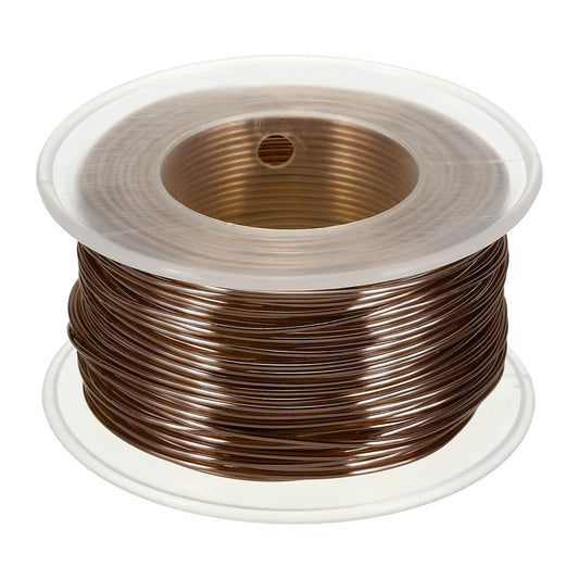 uxcell 18 Gauge / 1mm Anodized Aluminum Wire for Jewelry Craft Making, 102 Feet Bendable Flexible Wire for DIY Home Decor Gardening Sculpture, Bronze