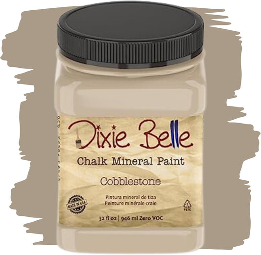 Dixie Belle Paint Company Chalk Finish Furniture Paint - Cobblestone (32oz) - Matte Weathered Stone Chic Chalk Mineral DIY Furniture Paint