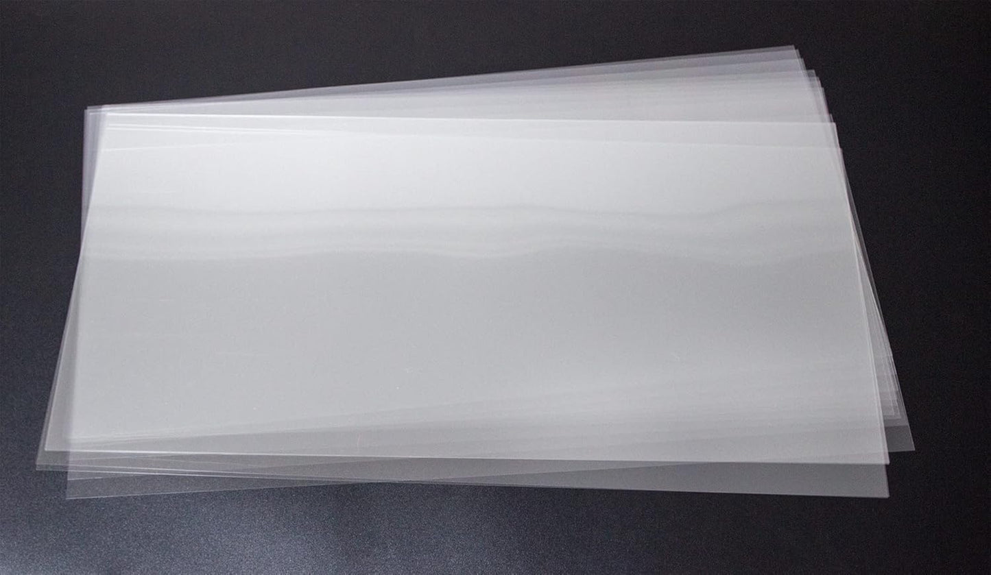 7.5 Mil Blank Mylar Stencil Sheet (10Pcs),12 x 24 Inch Clear Plastic Sheets, Acetate Sheets for Crafts, PET Plastic Sheets for Cutting Machine, PET Stencil Material
