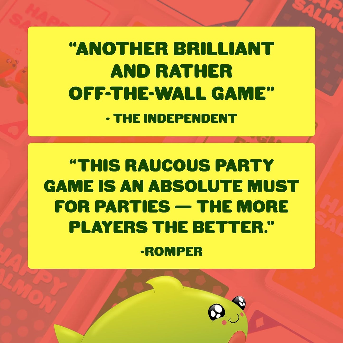 Exploding Kittens Happy Salmon 3-8 Players - Ages 6+ - 90 Second Rounds - Easy to Learn Quick Matching Card Game - Party Game, Family Game Night, Kid and Adult Card Game