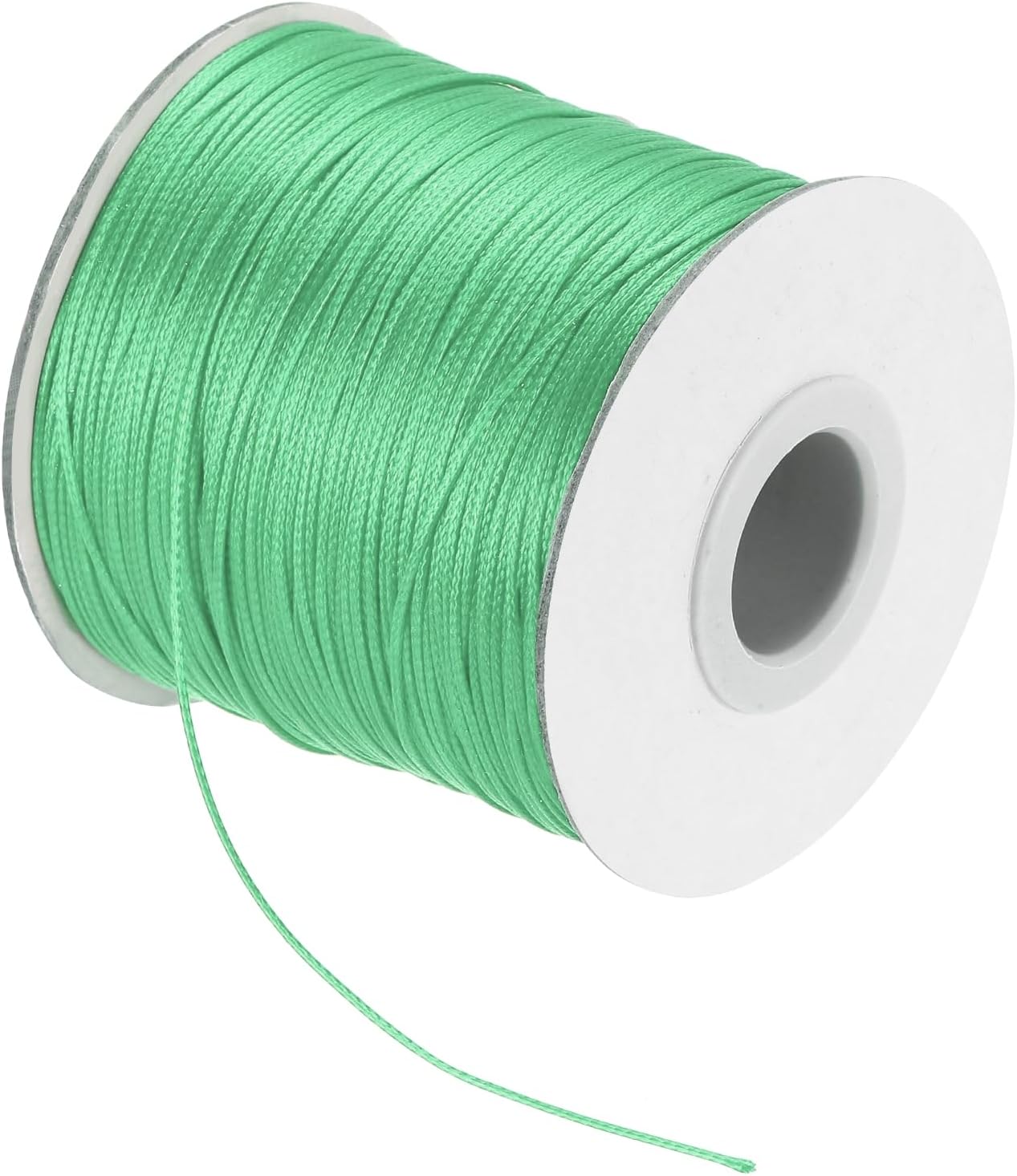 MECCANIXITY Waxed Cord 0.5mm Waxed Polyester Cord 175 Yard Wax String for Bracelet Making, Necklaces, Beading, Jewelry Making and DIY Crafts(Mint Green)