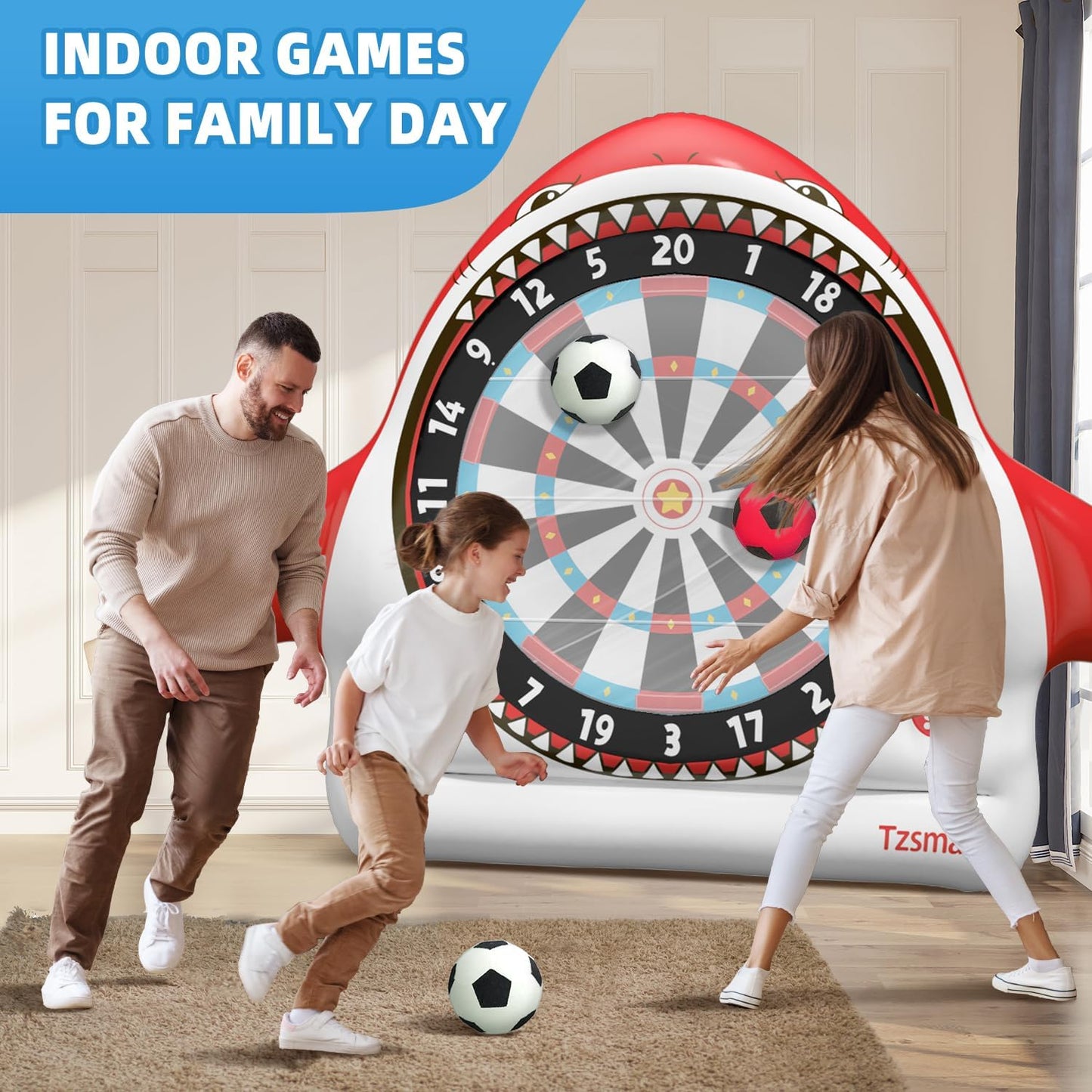 Inflatable Game Outdoor Giant Dartboard for Soccer Large Carnival Games Giant Outdoor Game-Fun Sports Games for Kids Adults, Backyard, Garden, Party, Summer Outdoor Play