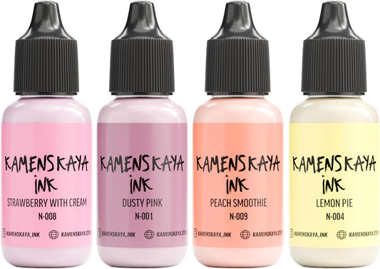 Alcohol Ink Set - 34 Color Variations - Set #26-4 Alcohol Inks x 0.51 fl oz (15 ml)