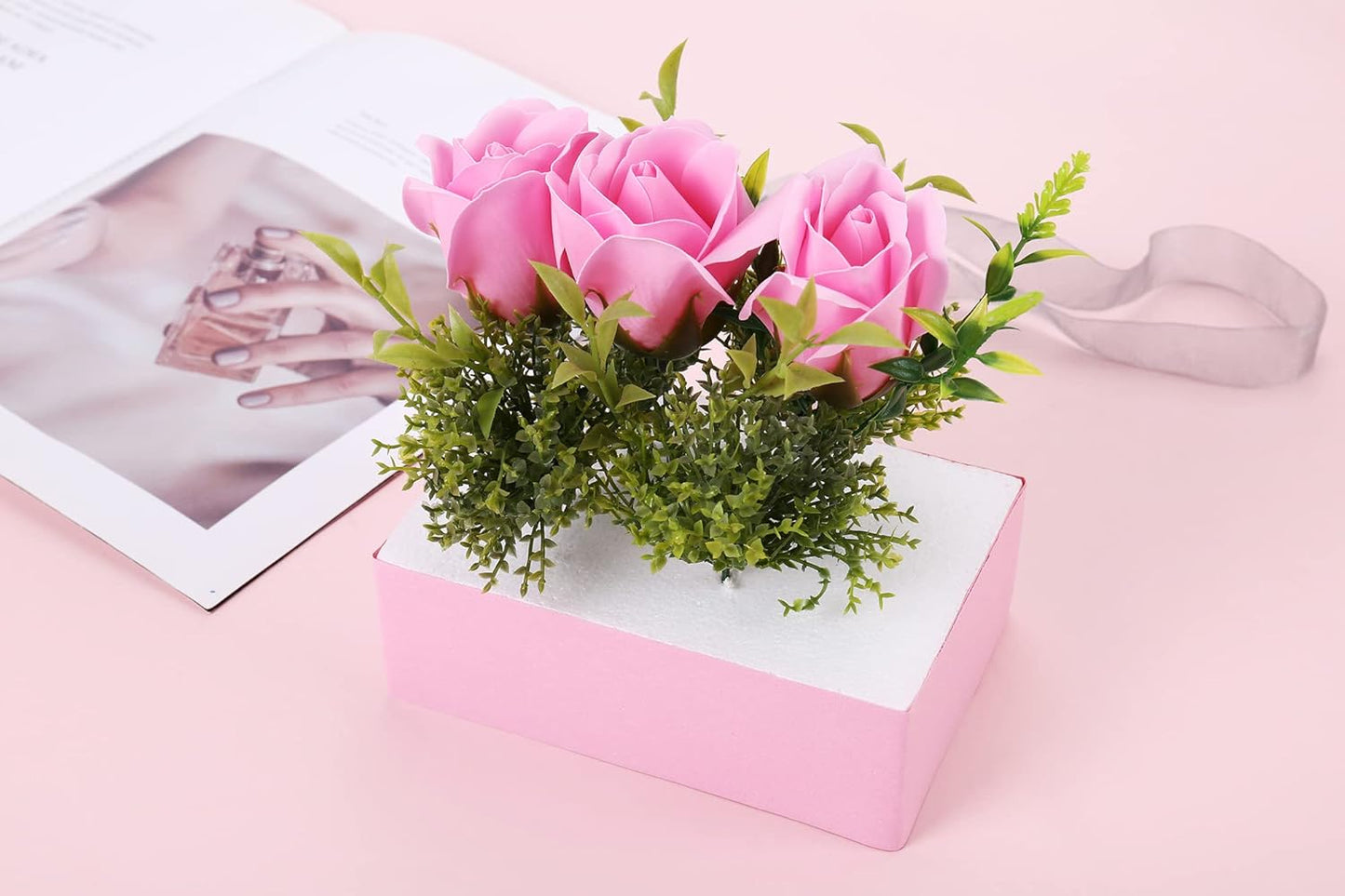 AMZQNART 8 Pack Crafts Foam Blocks, 6x4x2 Square Polystyrene Foam Bricks for Art Sculpting, Flower Arrangements, Sculpture, Modeling, School and Home DIY.