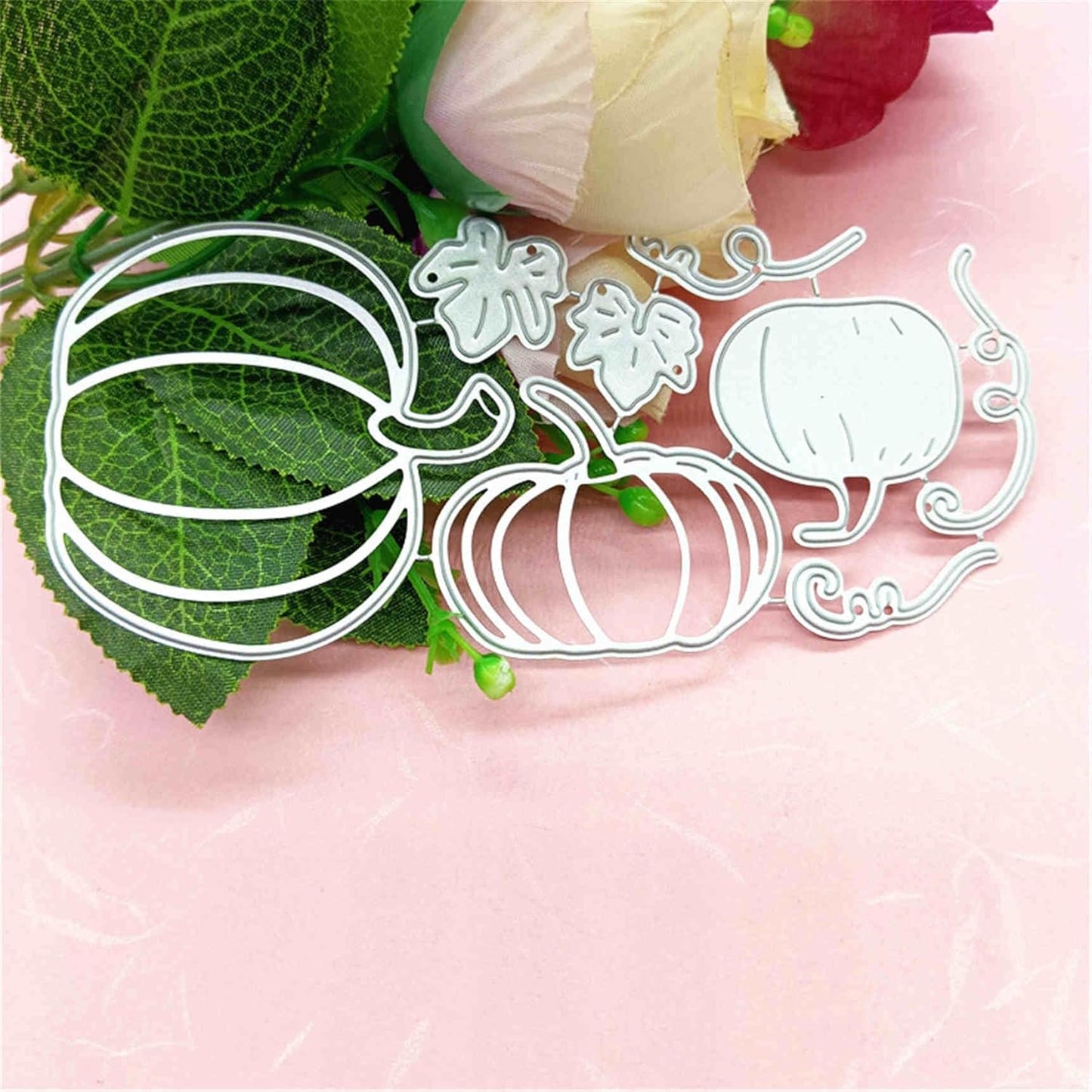 Mvchifay Cutting Dies Happy Birthday Metal Stencils Scrapbooking Tool DIY Emboss Paper Card Making (Pumpkins-14x6.5cm)