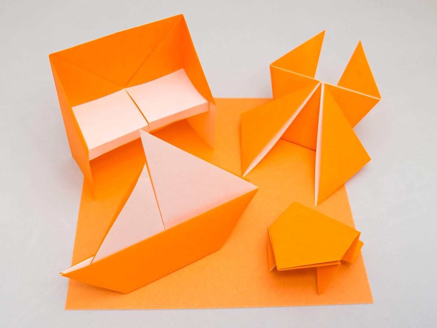 [Taro's Origami Studio] Standard 6 Inch One Sided 20 Colors 100 Sheets Square Easy Fold Premium Japanese Paper for Beginner (Gold and Silver Included) Made in Japan