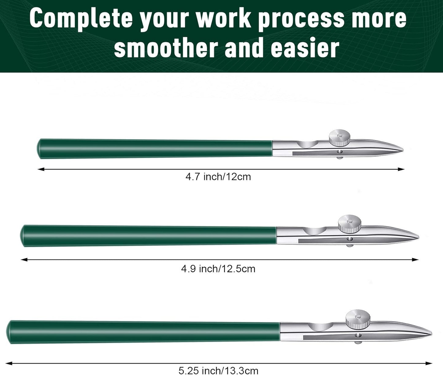 Zonon 6 Pieces Art Ruling Pen 3 Sizes Masking Fluid Pen and 50 x 35 x 5 mm Glue Residue Eraser, Ruling Ink Set for Watercolor Drawing Mounting Art Artists Supplies, No ink(Green)