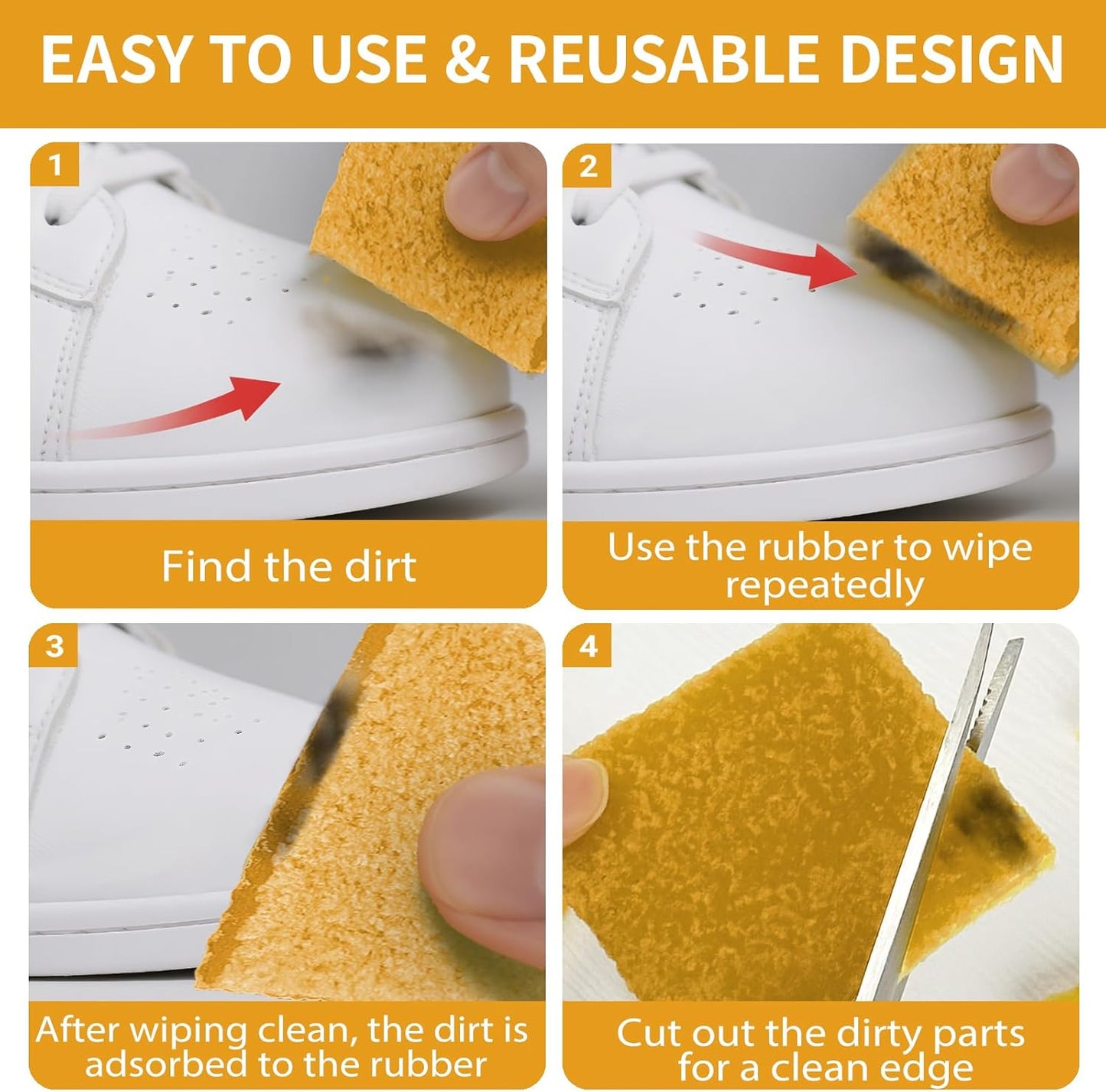 12 Pcs Rubber Cement Eraser - Glue and Residue Eraser Rubber Cement Cleaner for Removing Adhesive & Residues from Paper Plastic and More