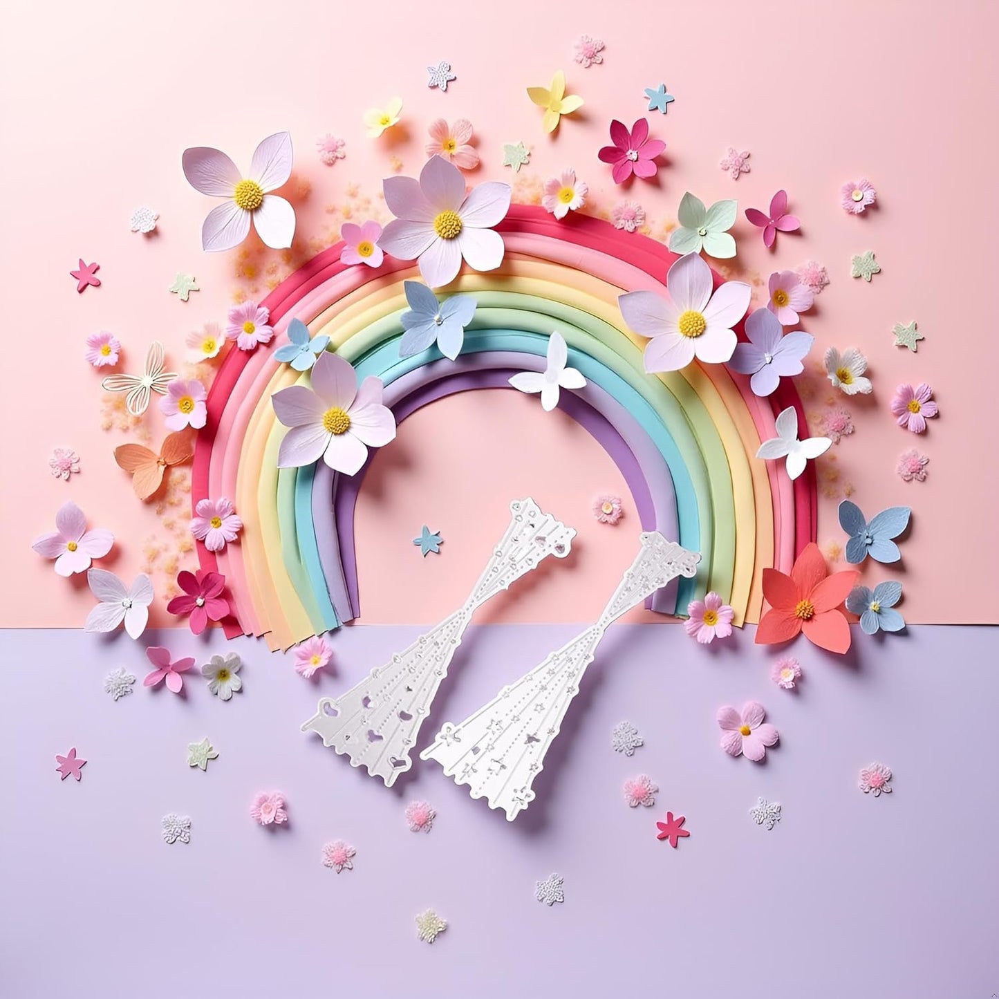 Heart Bubble Spotty Line Cutting Dies for Card Making DIY Scrapbooking Photo Album Decorative Embossing Paper TemplatedCraft Template for Paper Card Making Album Arts Supplies