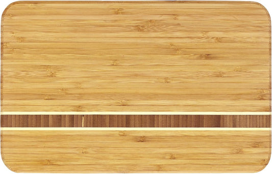 Totally Bamboo Aruba Bamboo Serving and Cutting Board, 12-1/2" x 8"