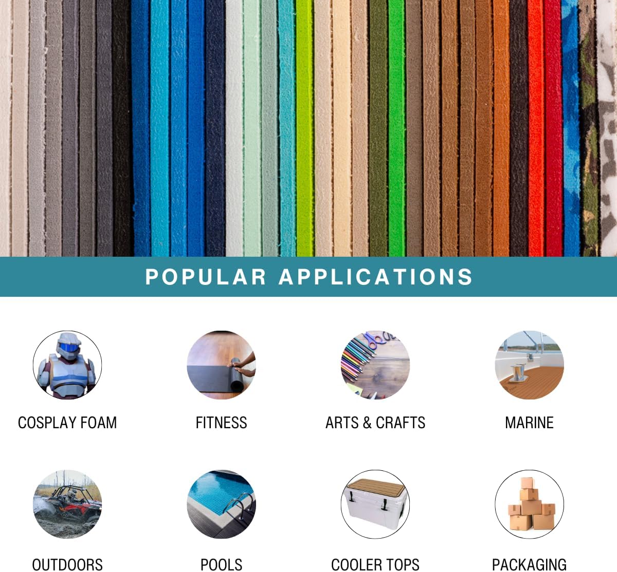 LotusFoam Large 3mm EVA Foam Sheet - 44"x 85" High Density Foam 130 kg/m3 for Cosplay, Costumes, Crafts, Flooring, Outdoor Use - 35 Colors (Chocolate) - Chocolate