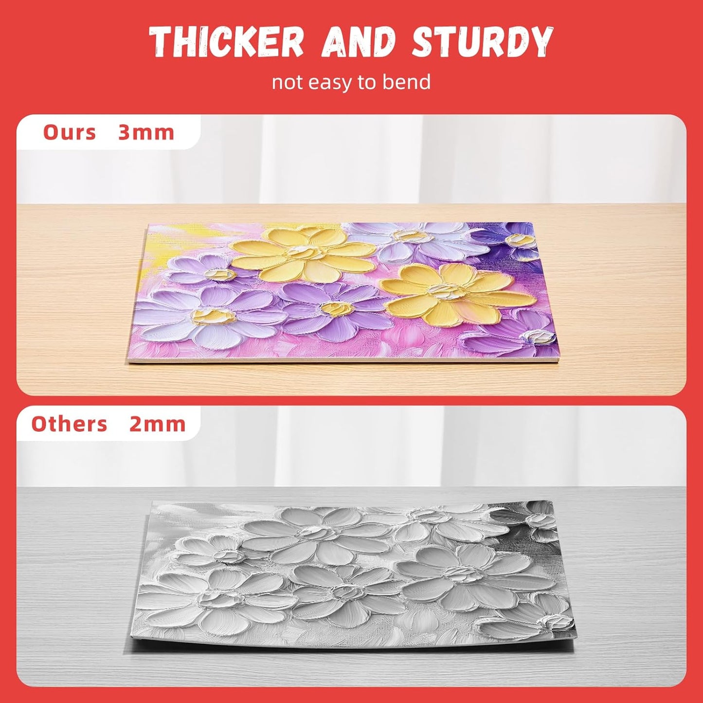 Simetufy 12 Pack 9 x 12 inch Canvas Boards for Painting Canvas Panels- Gesso Primed Acid-Free 100% Cotton for Acrylics Oil Watercolor Tempera Paints