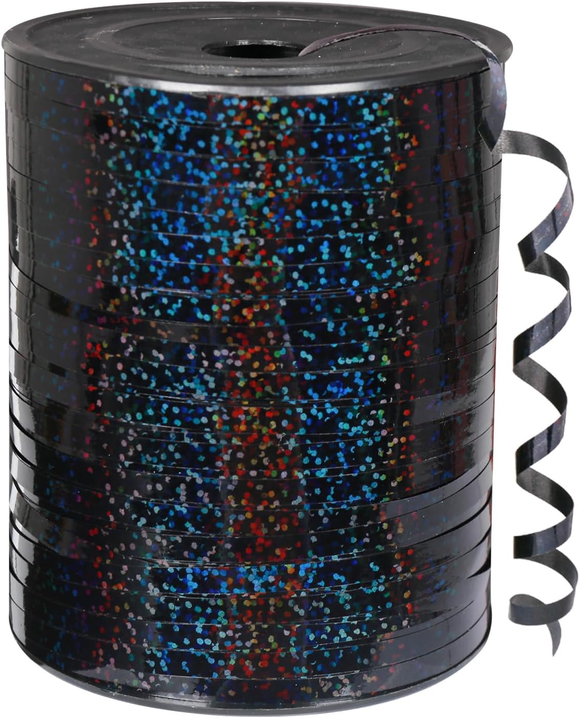 500 Yard Black Curling Ribbon, Black Shiny Curling Ribbons for Gift Wrapping, Thin Craft Balloon Ribbons String for Balloons, Gift Wrap Bows Ribbon for Birthday Party Christmas Halloween Decorations