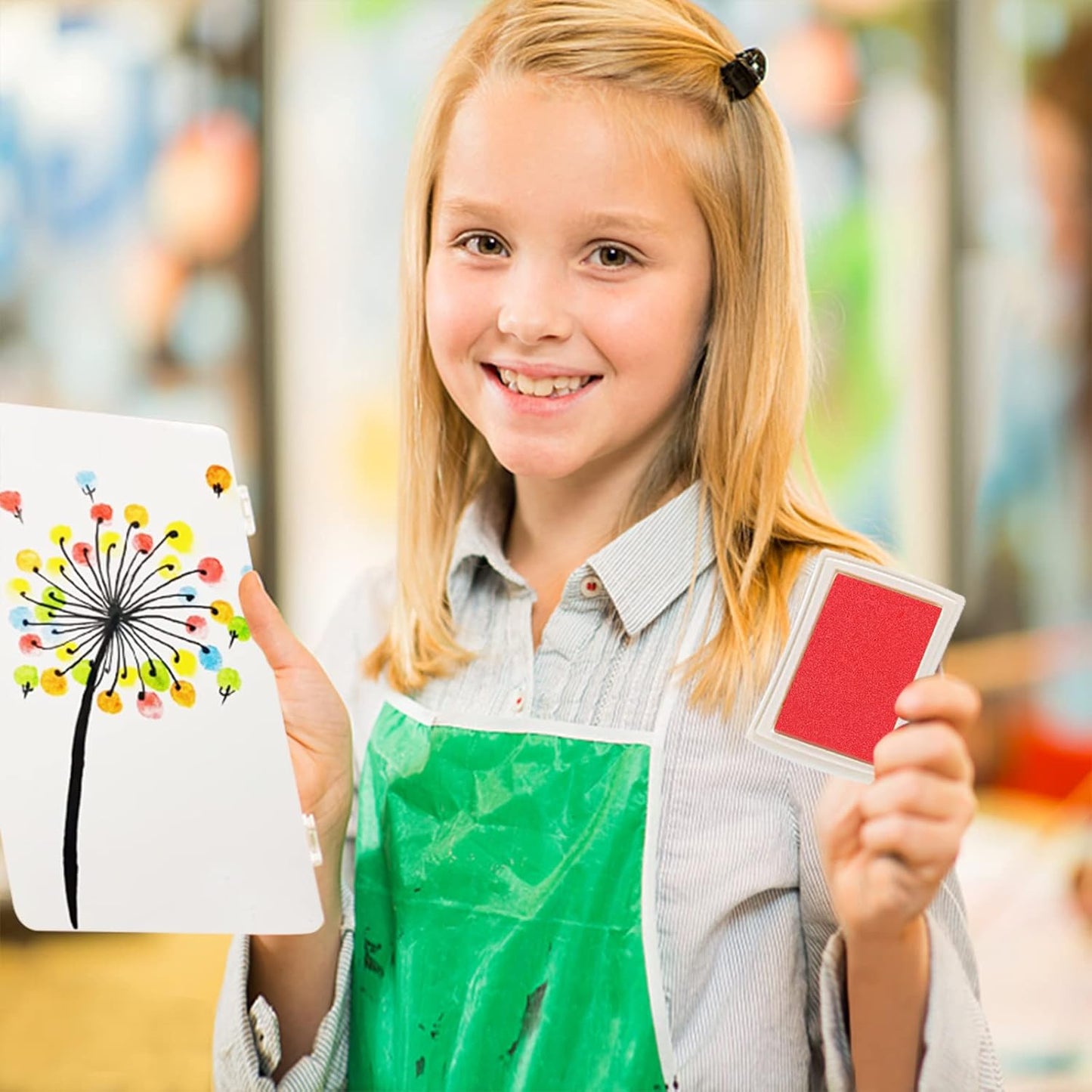 Ink Pads, Stamp Pads for Rubber Stamps, 15 Solid Colors Available for Craft Scrapbooking Fingerpaint on Paper Wood Fabric