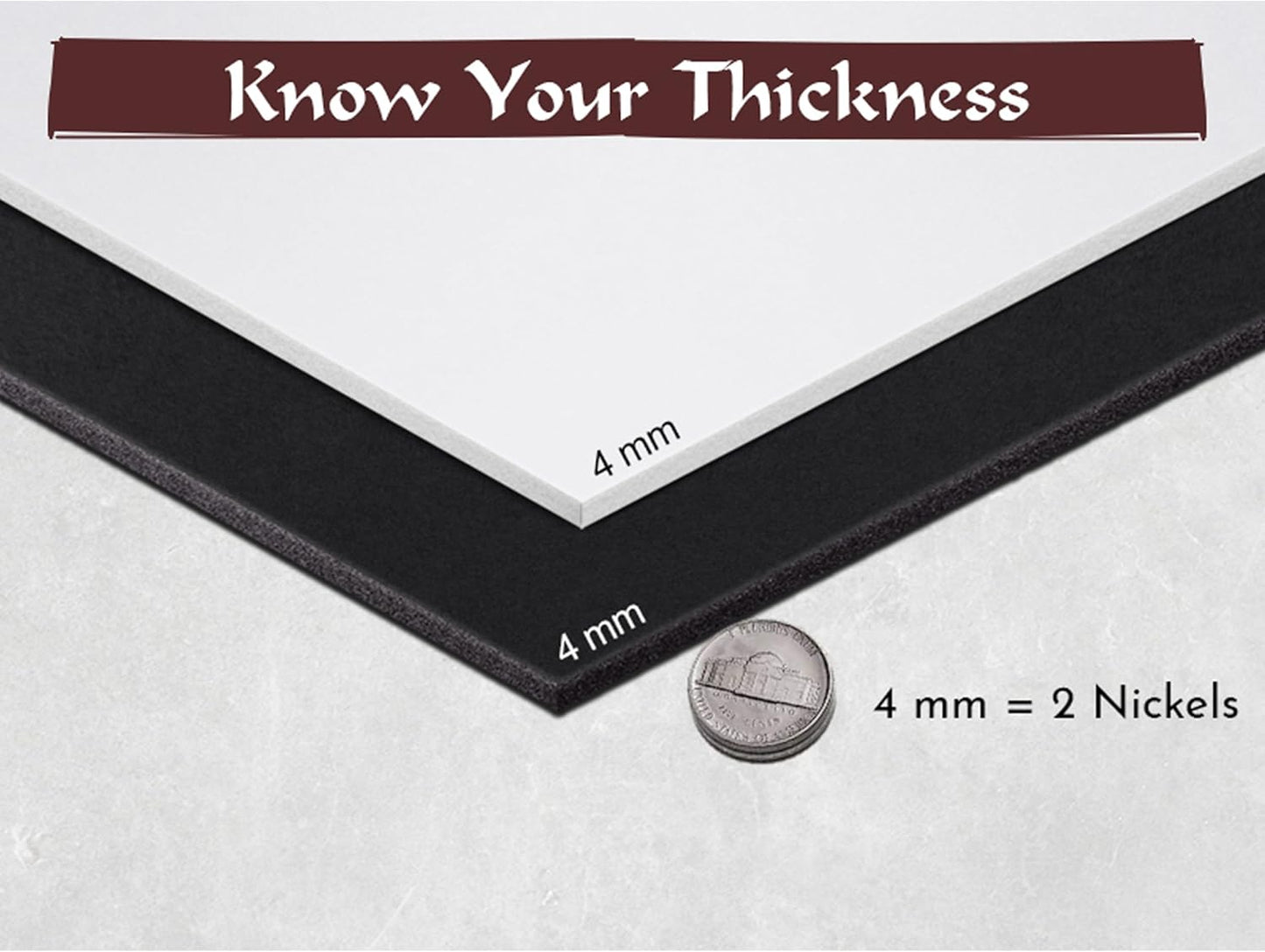 2-Pack Shape Retention EVA Cosplay Foam - 4mm Thick (Black) 14x39 inch High Density EVA Craft Foam Sheets - Premium 85 kg/m3 Heat Shape Material for DIY, Comic, Con or Halloween Costumes - The Foamory