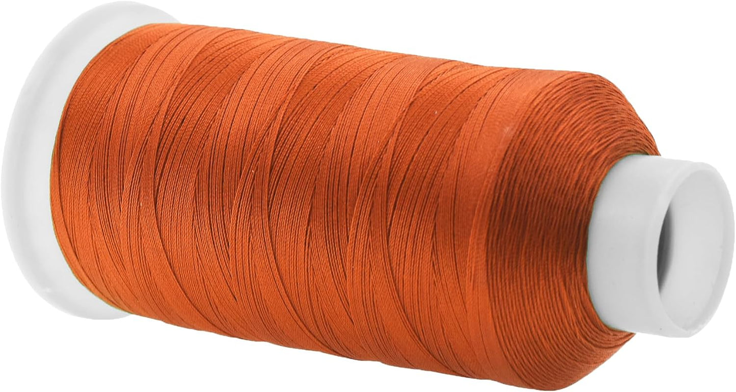 Mandala Crafts Rust Heavy Duty Thread -1500 Yds Tex 90 Thread for Sewing Drapery Jeans Leather Hair Outdoor Marine Upholstery