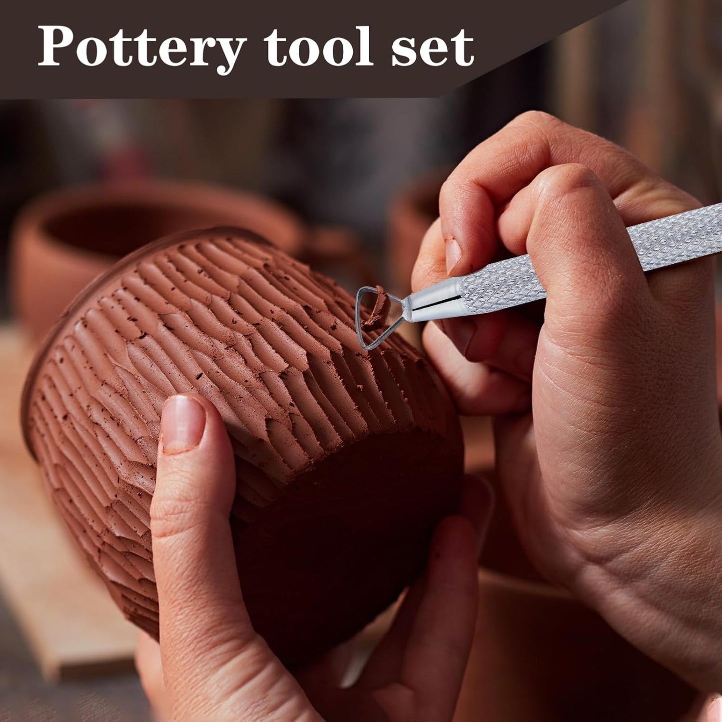 6Pcs Clay Tools Pottery Tools Clay Sculpting Tools Mini Ribbon Cutter Metal Tools Set Carving Art Polymer Clay Tools