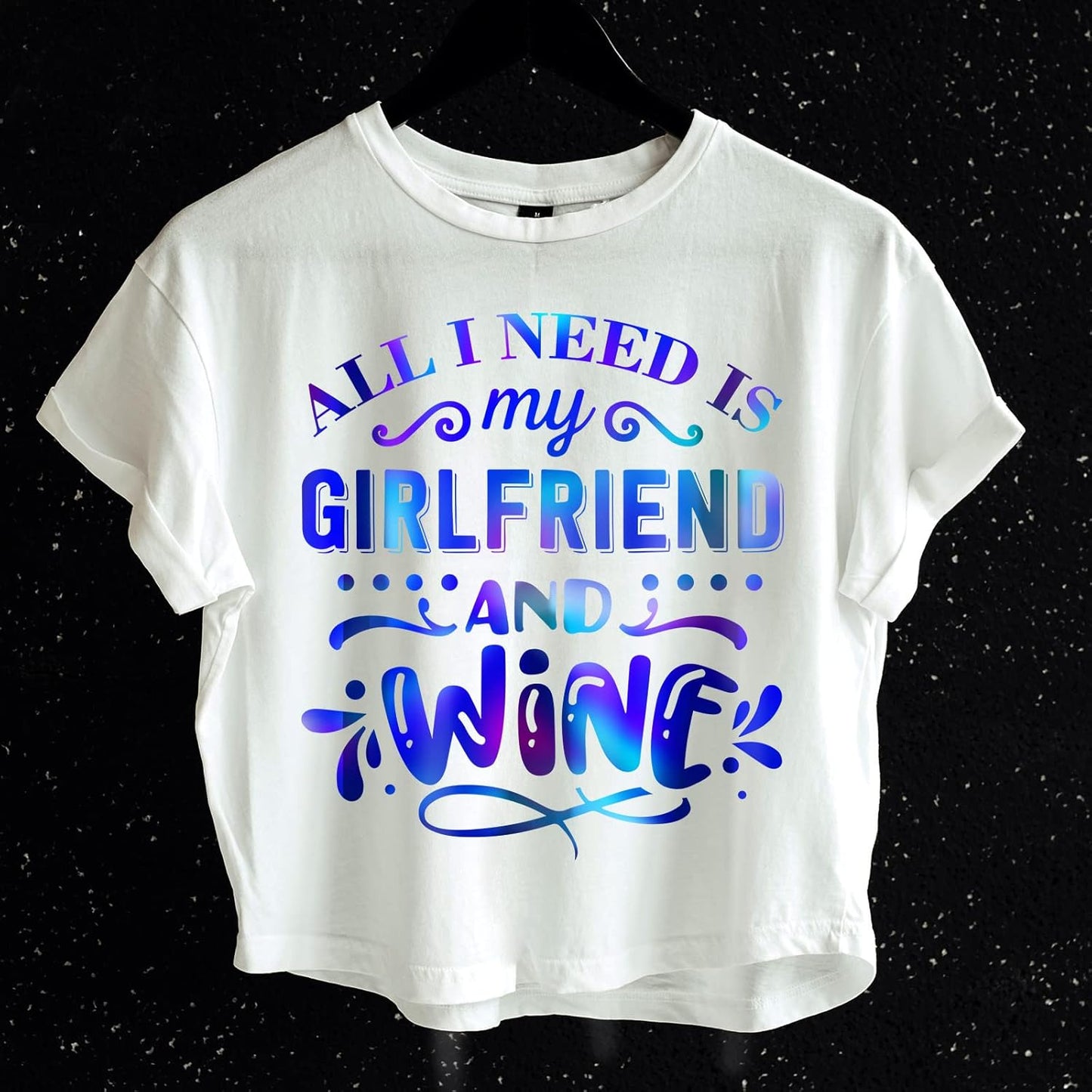 VINYL FROG Holographic HTV Vinyl Roll 12" x5ft Blue Metallic Heat Transfer Vinyl Iron on Vinyl Easy to Cut & Weed DIY Heat Press Design for T-Shirts