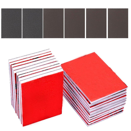 18 Pcs 320-2500 Grit Sanding Sponge, Ultra Fine Sanding Sponges Pads, Soft Foam Sand Block Wet Dry Sandpaper for Model Drywall Metal Wood Furniture Polishing