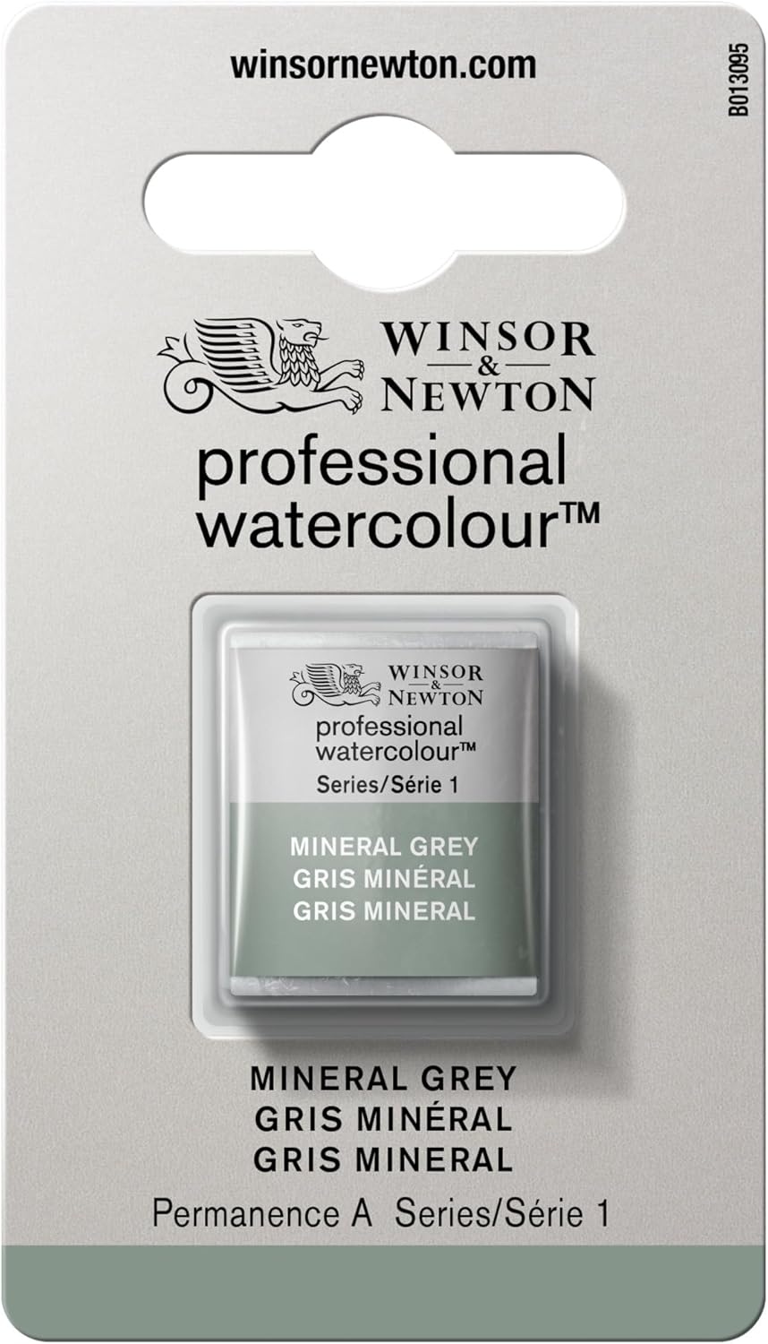 Winsor & Newton Professional Watercolour, Revival Collection, Half Pan, Mineral Grey