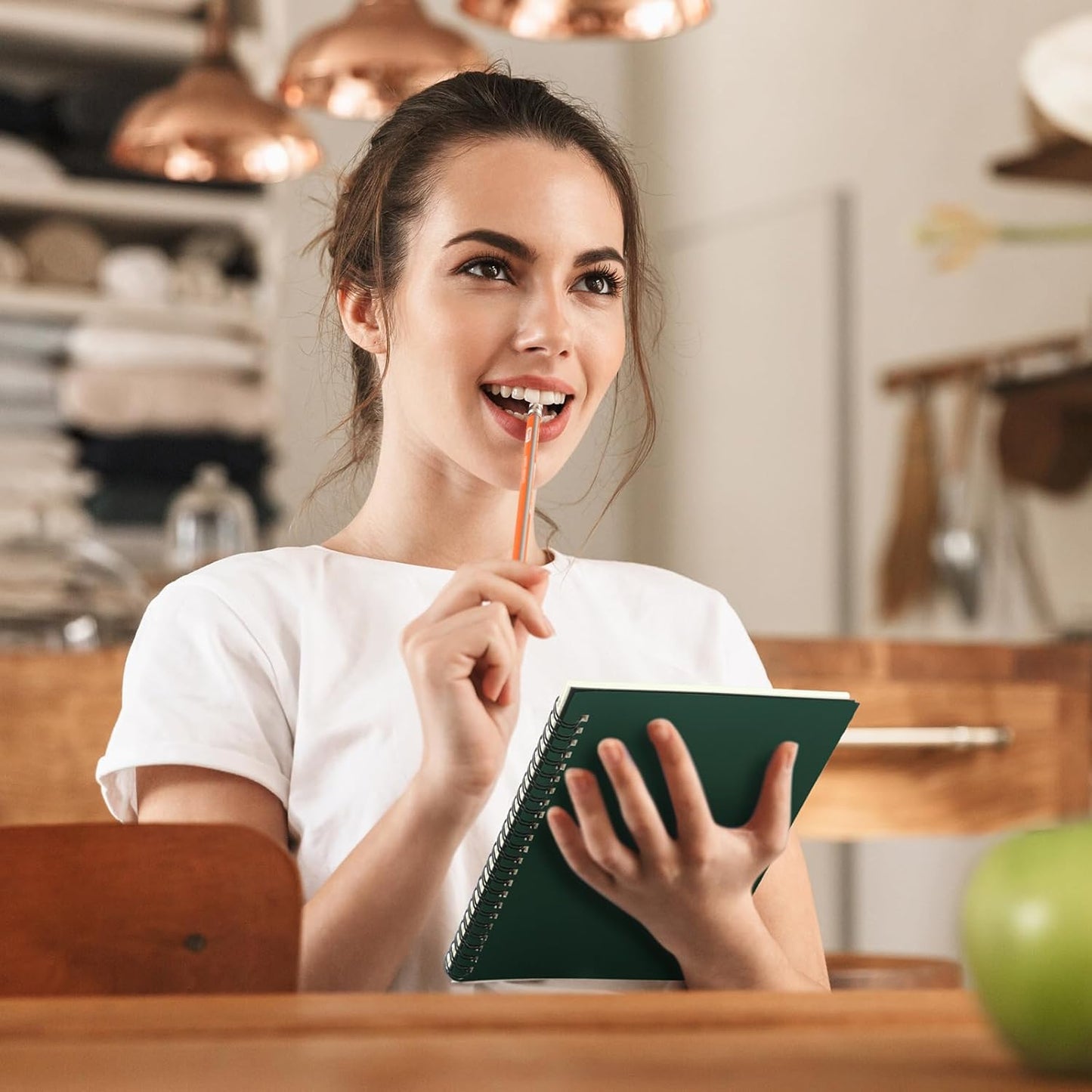 Yahenda 72 Pcs Spiral Notebook Bulk A5 Journal Lined 8.3'' x 5.5'' Writing Composition Paper Small Notepad Subject Notebook for Students Office Business Back to School Supplies (Deep Green)