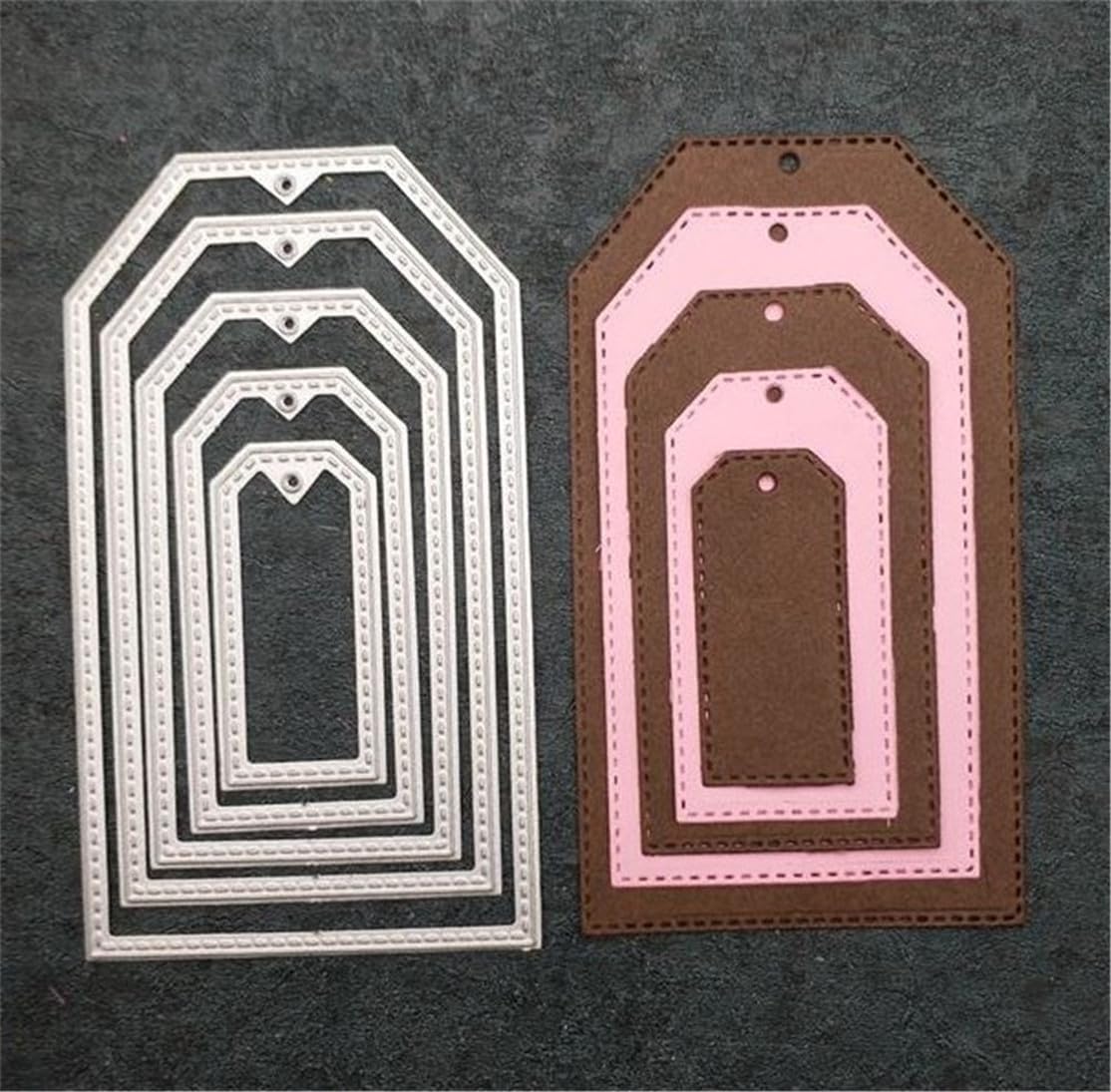 Mvchifay Cutting Dies Happy Birthday Holiday Thanks Greetings Metal Stencils Scrapbooking Tool Love Heart DIY Carbon Steel Embossing Template for Paper Card Making (A)