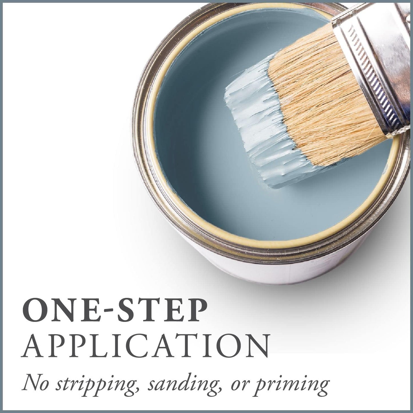 AMY HOWARD AT HOME Chalk-Based One Step Paint for Furniture, Cabinetry, Decor, Finish, and More | No Stripping, Sanding, or Priming | Ultra-Light Base | 16 Ounce | French Blue
