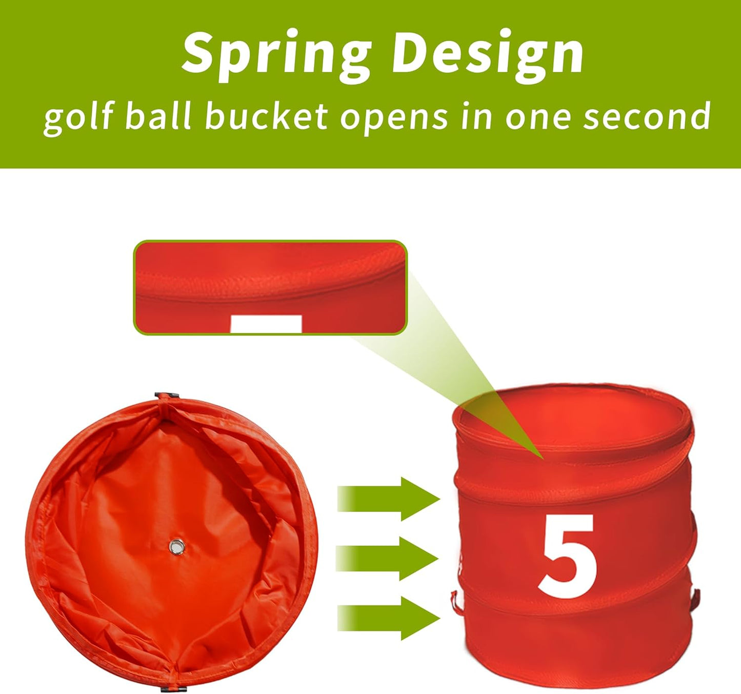 Golf Bucket Yard Game - Outdoor Lawn Games for Adults and Family with 2 Golf Bucket Club, 6 Hole Golf Course, Balls and Flag - Adult Golf Chipping Games for Backyard Beach Park Camping and Hotel