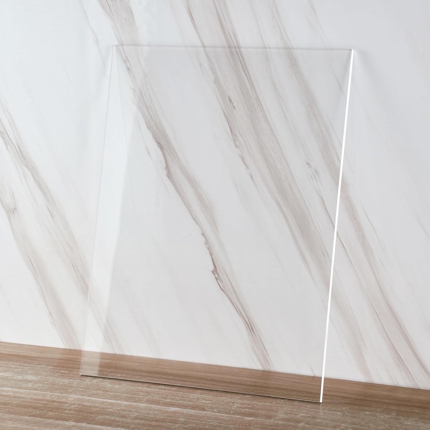 Clear Acrylic Sheet 8" x 10" Cast Plexiglass Panel 1/8" Thick (3mm) Transparent Plastic Board for Sign, Craft, Display Projects, Laser Cutting, Engraving, Pack of 2