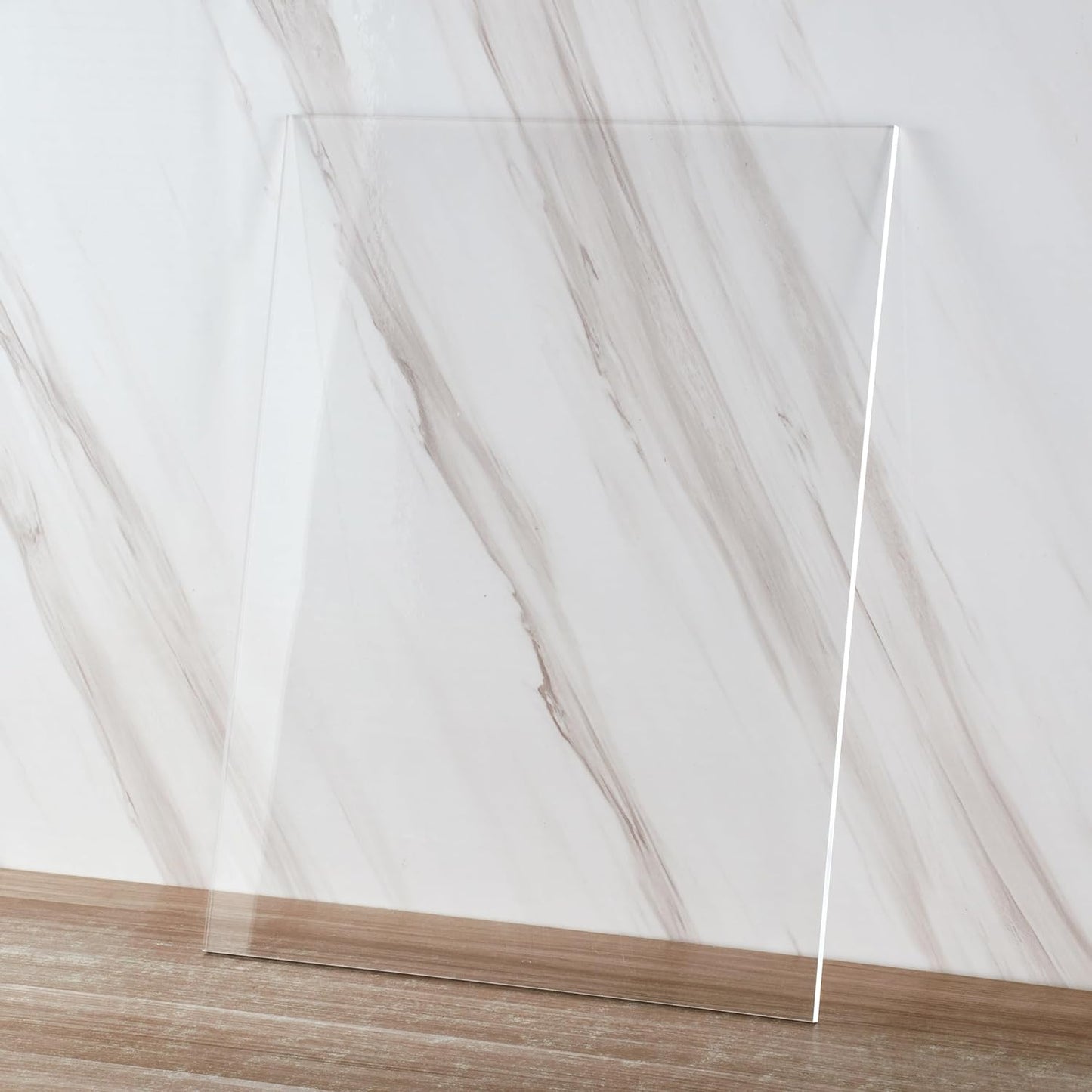 Clear Acrylic Sheet 8" x 12" Cast Plexiglass Panel 1/8" Thick (3mm) Transparent Plastic Board for Sign, Craft, Display Projects, Laser Cutting, Engraving, Pack of 2