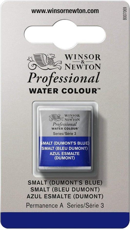 Winsor & Newton Professional Water Colour Paint, Half Pan, Smalt