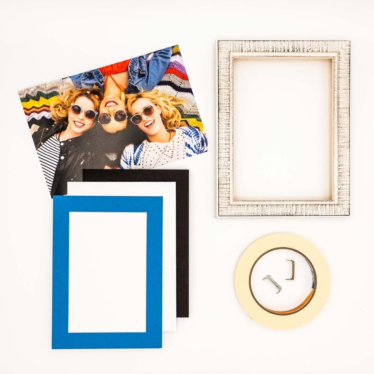 6x8 Mat for 8x10 Frame - Precut Mat Board Acid-Free Show Kit with Backing Board, and Clear Bags Bay Blue 6x8 Photo Matte Made to Fit a 8x10 Picture Frame Matboard for Framing, Pack of 100 Mats